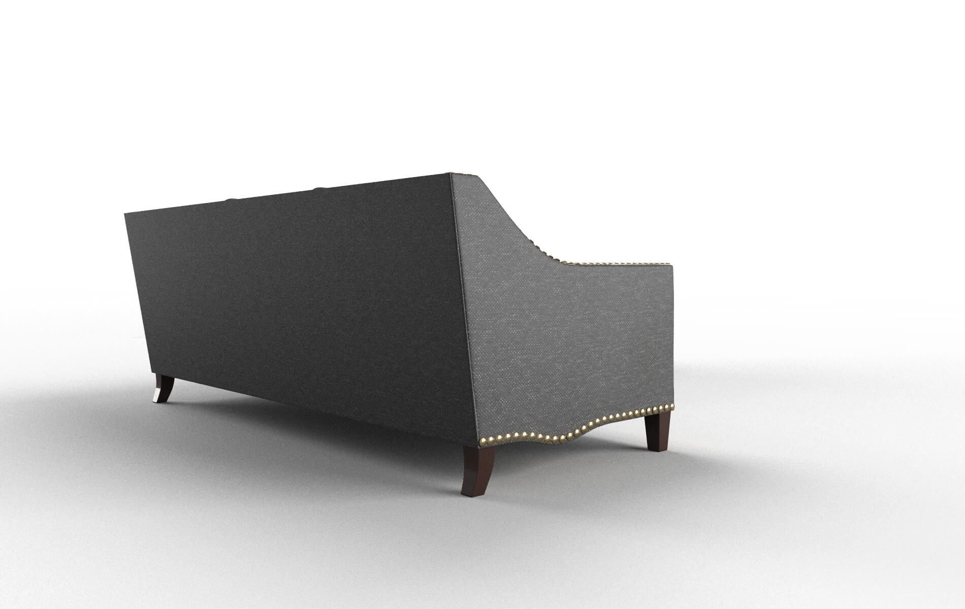 Amsterdam Chance Denim Sectional espresso legs 3