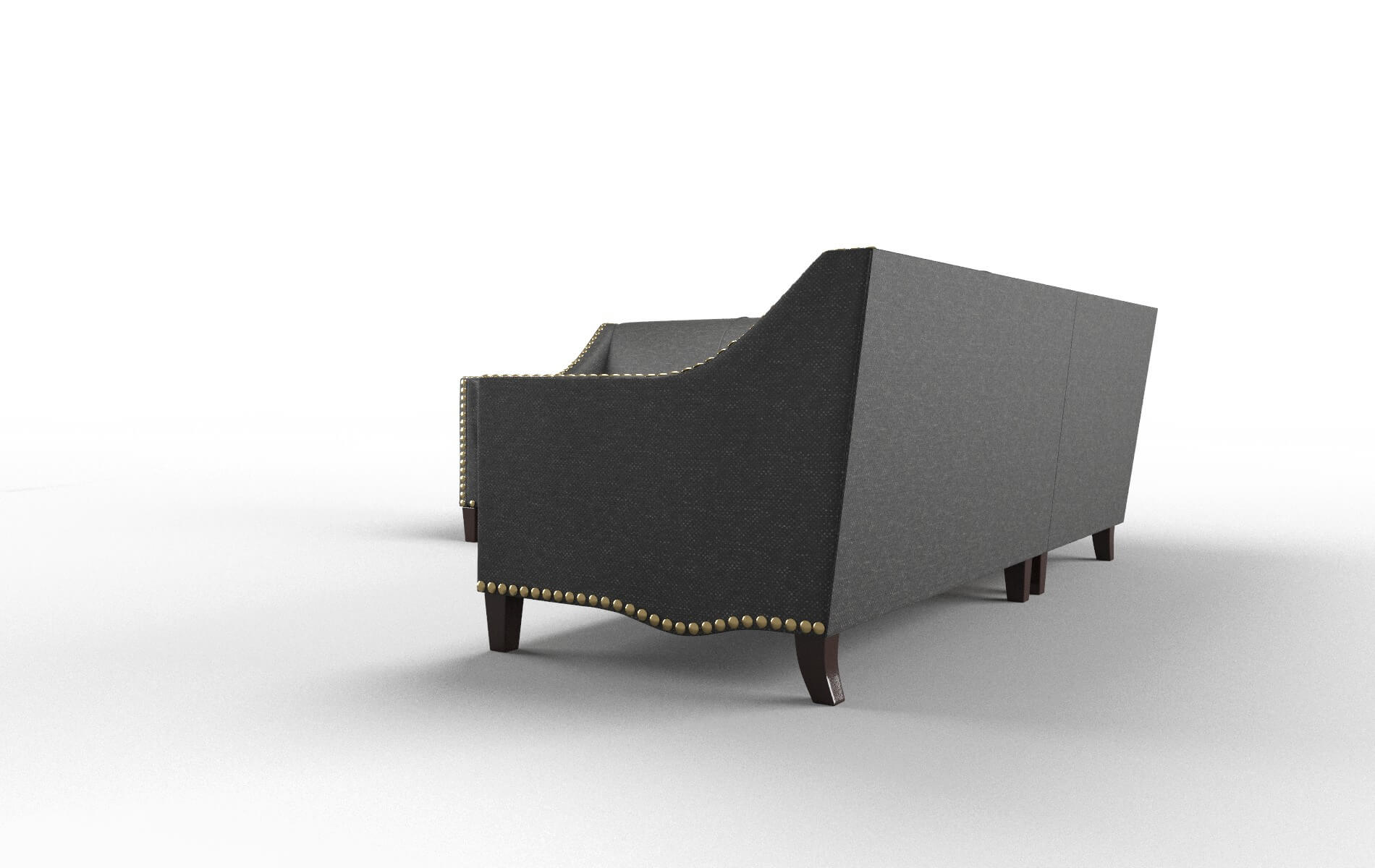 Amsterdam Chance Denim Sectional espresso legs 4