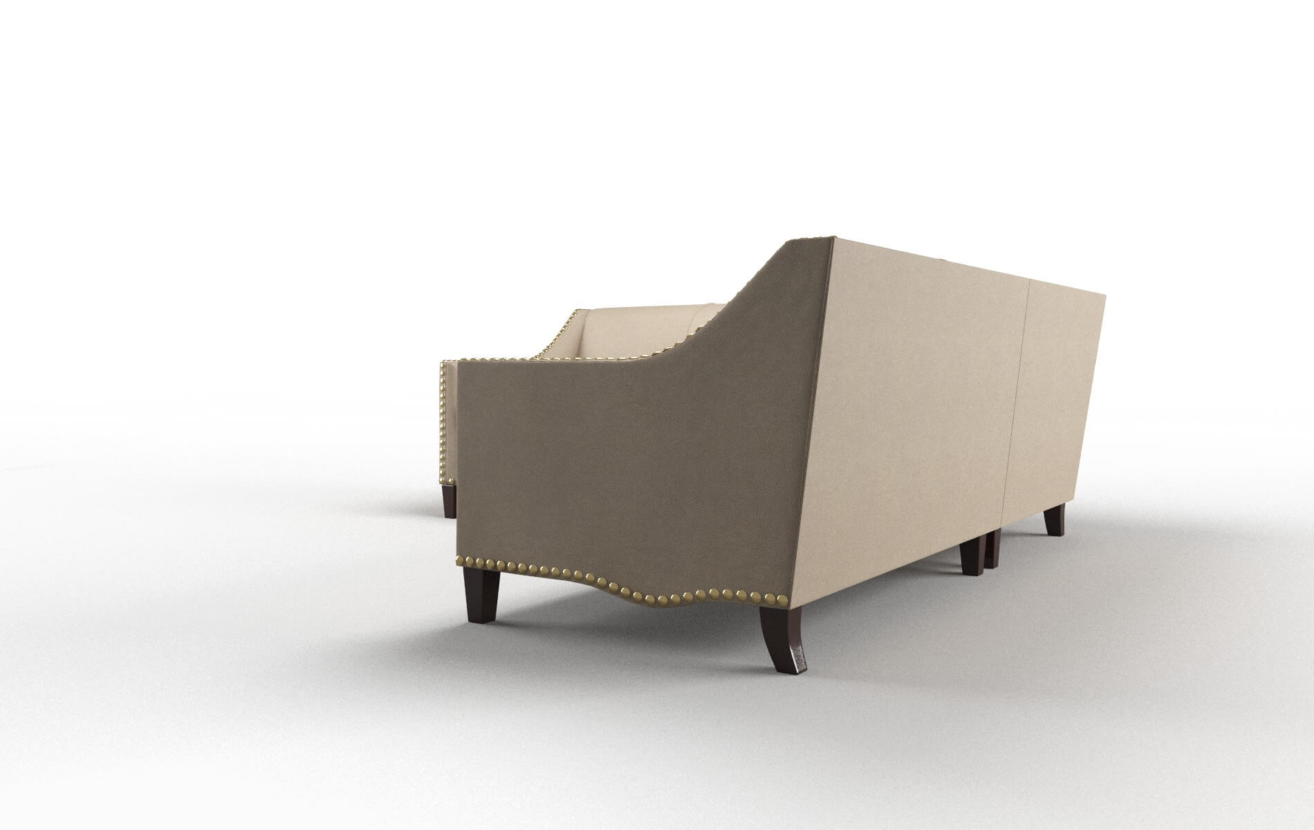 Amsterdam Chance Platinum Sectional espresso legs 4