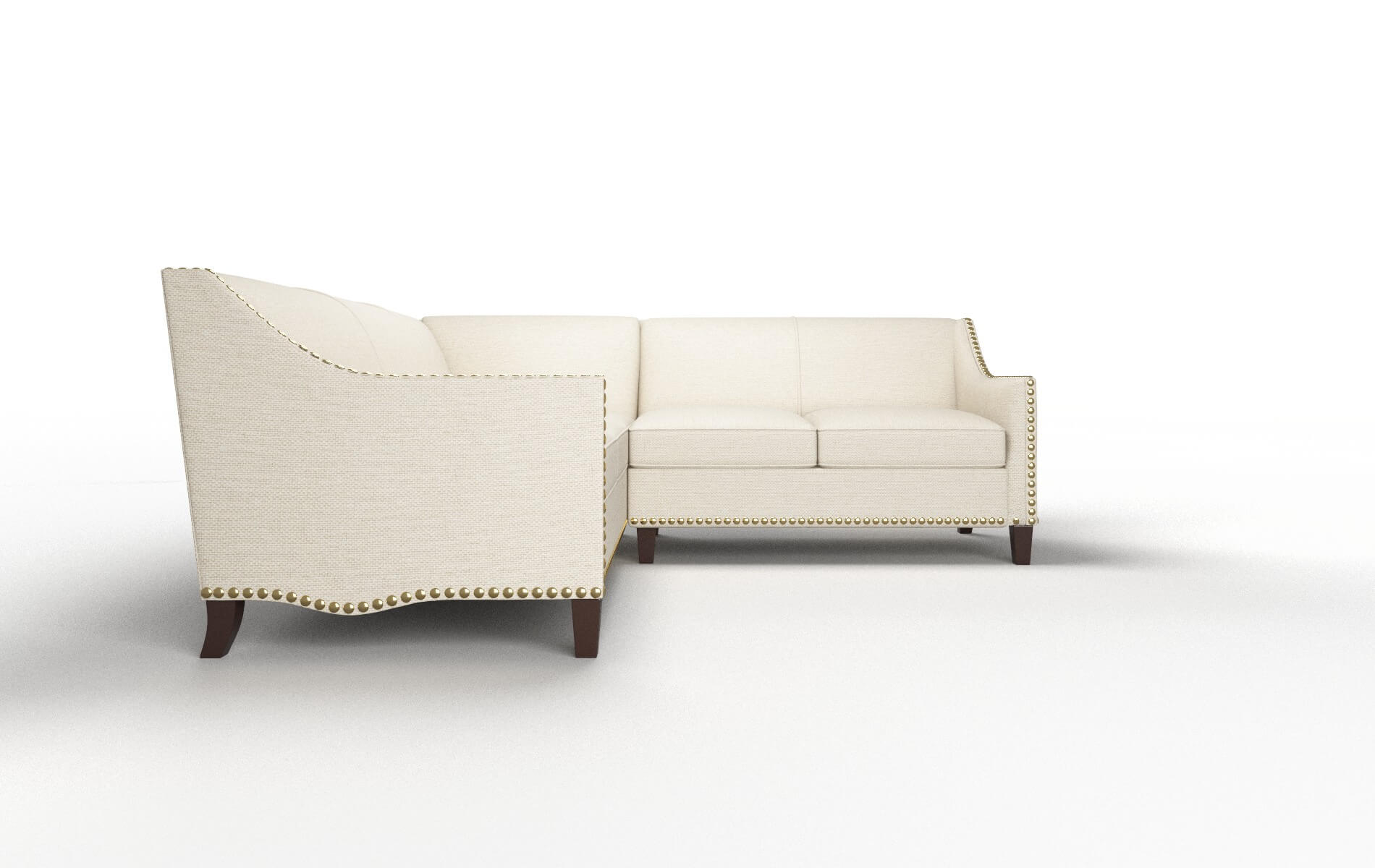 Amsterdam Chance Sand Sectional espresso legs 2