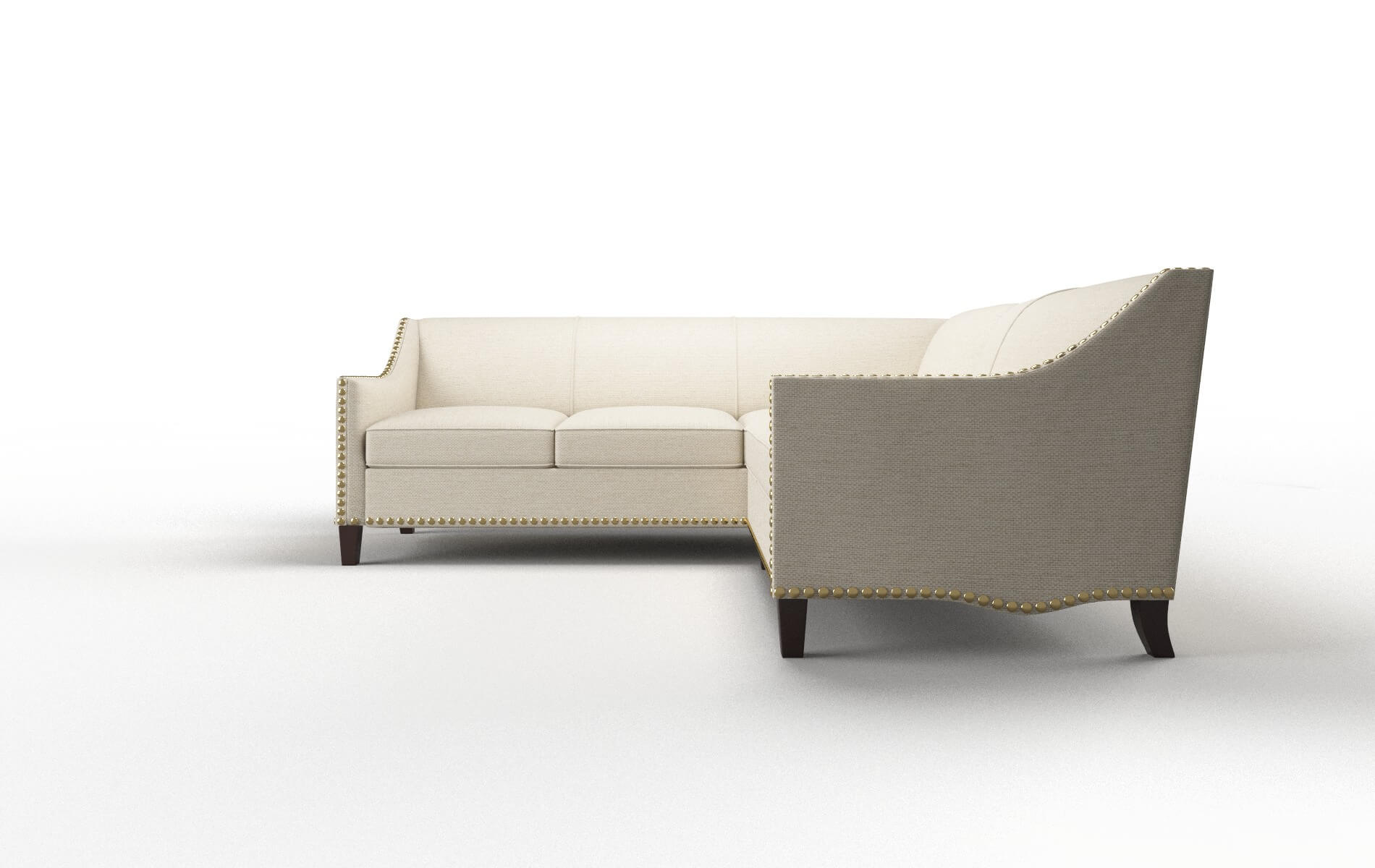 Amsterdam Chance Sand Sectional espresso legs 5