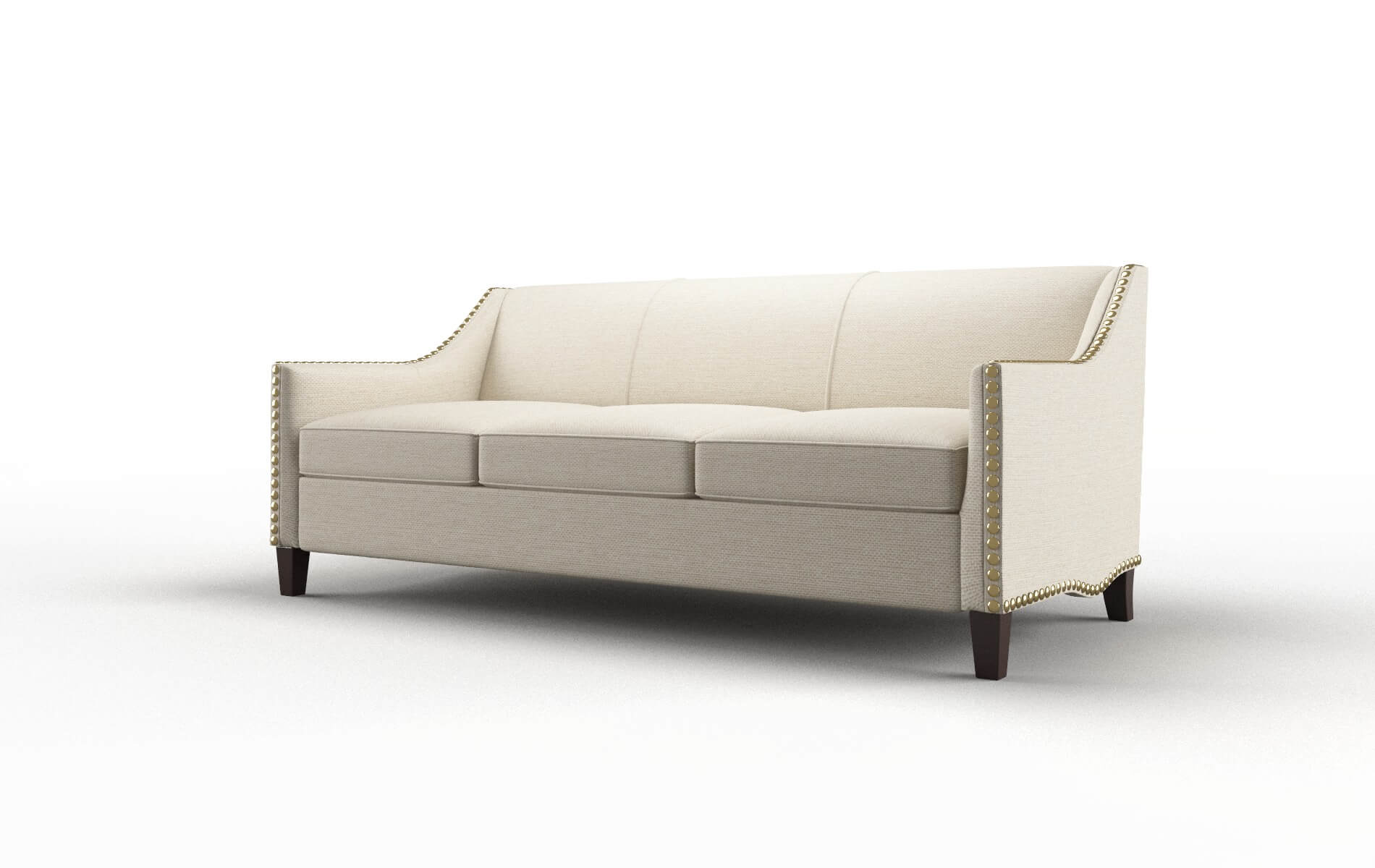 Amsterdam Chance Sand Sofa espresso legs 4