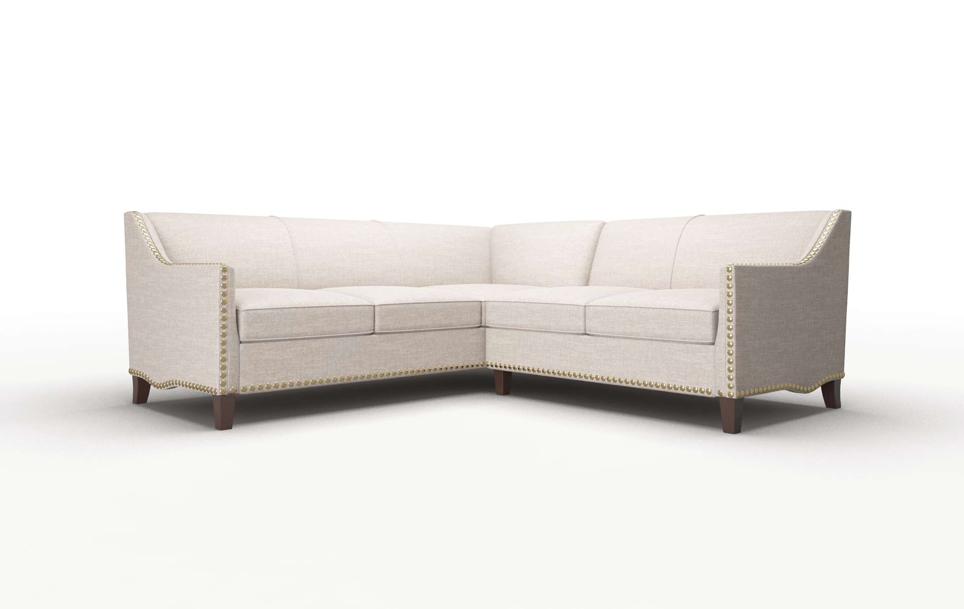 Amsterdam Clyde Dolphin Sectional espresso legs 1