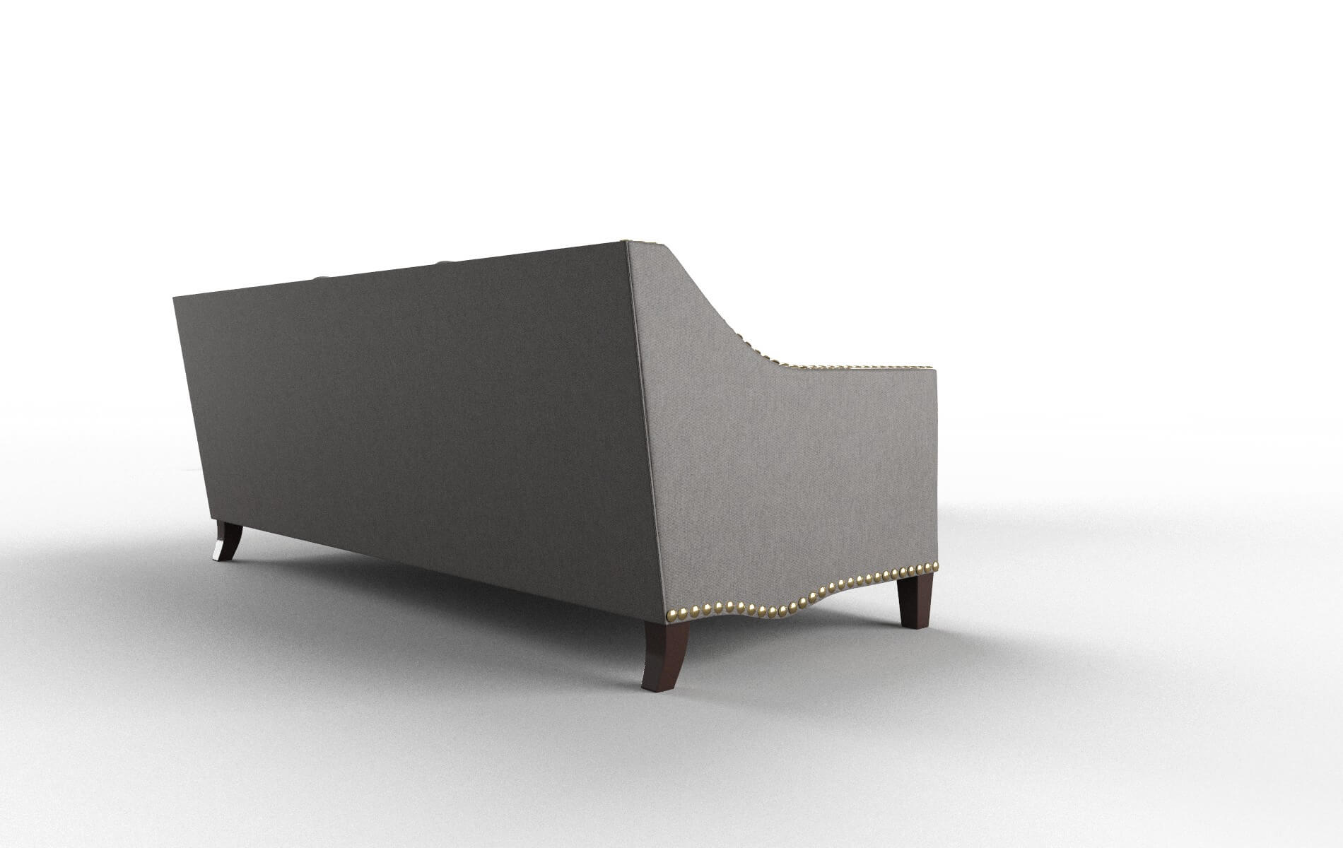 Amsterdam Cosmo Charcoal Sectional espresso legs 3