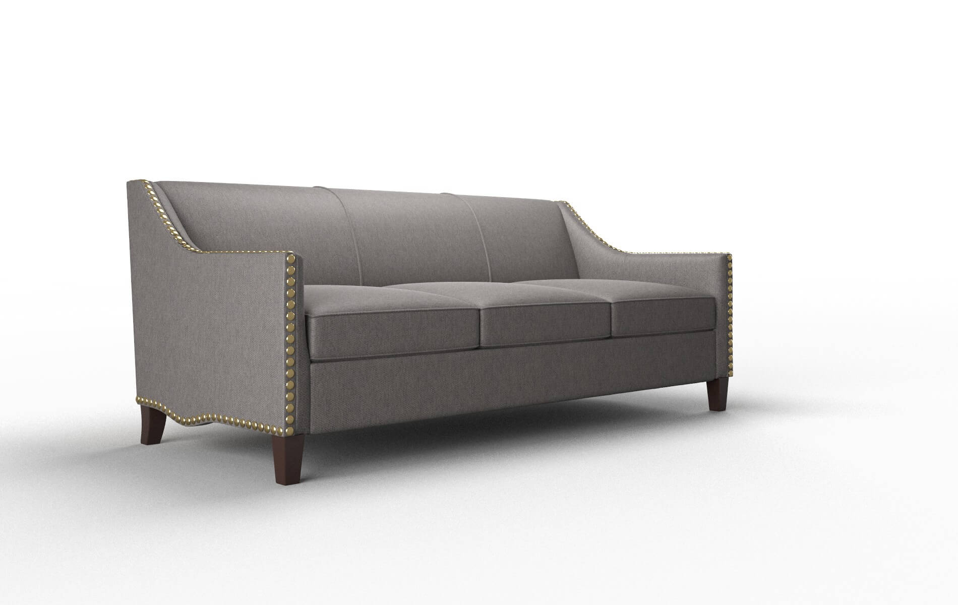 Amsterdam Cosmo Charcoal Sofa espresso legs 2