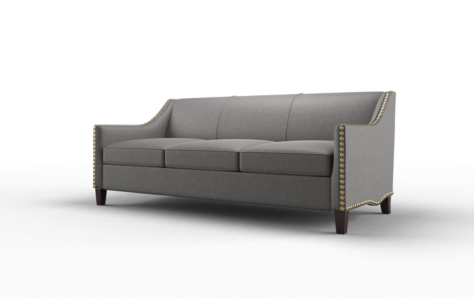 Amsterdam Cosmo Charcoal Sofa espresso legs 4