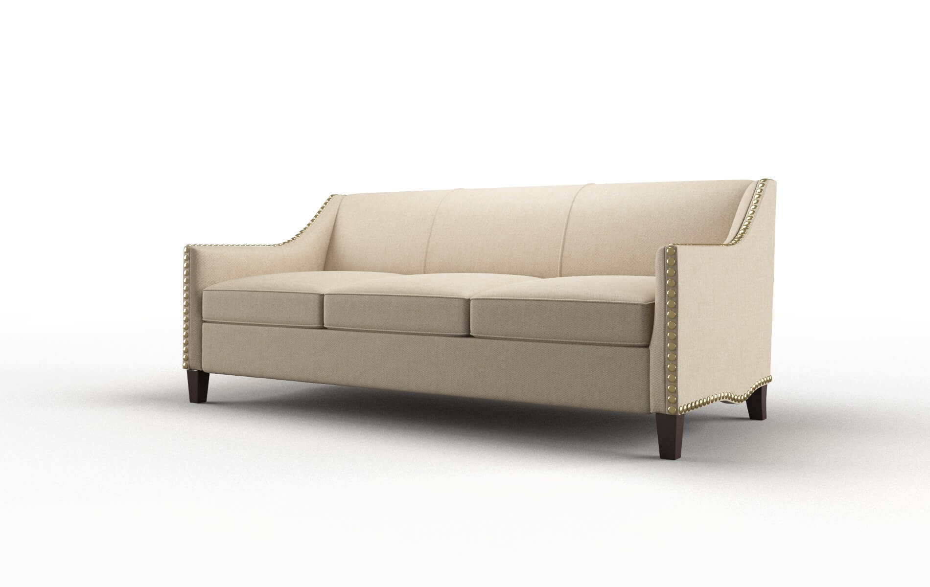 Amsterdam Cosmo Fawn Sofa espresso legs 4