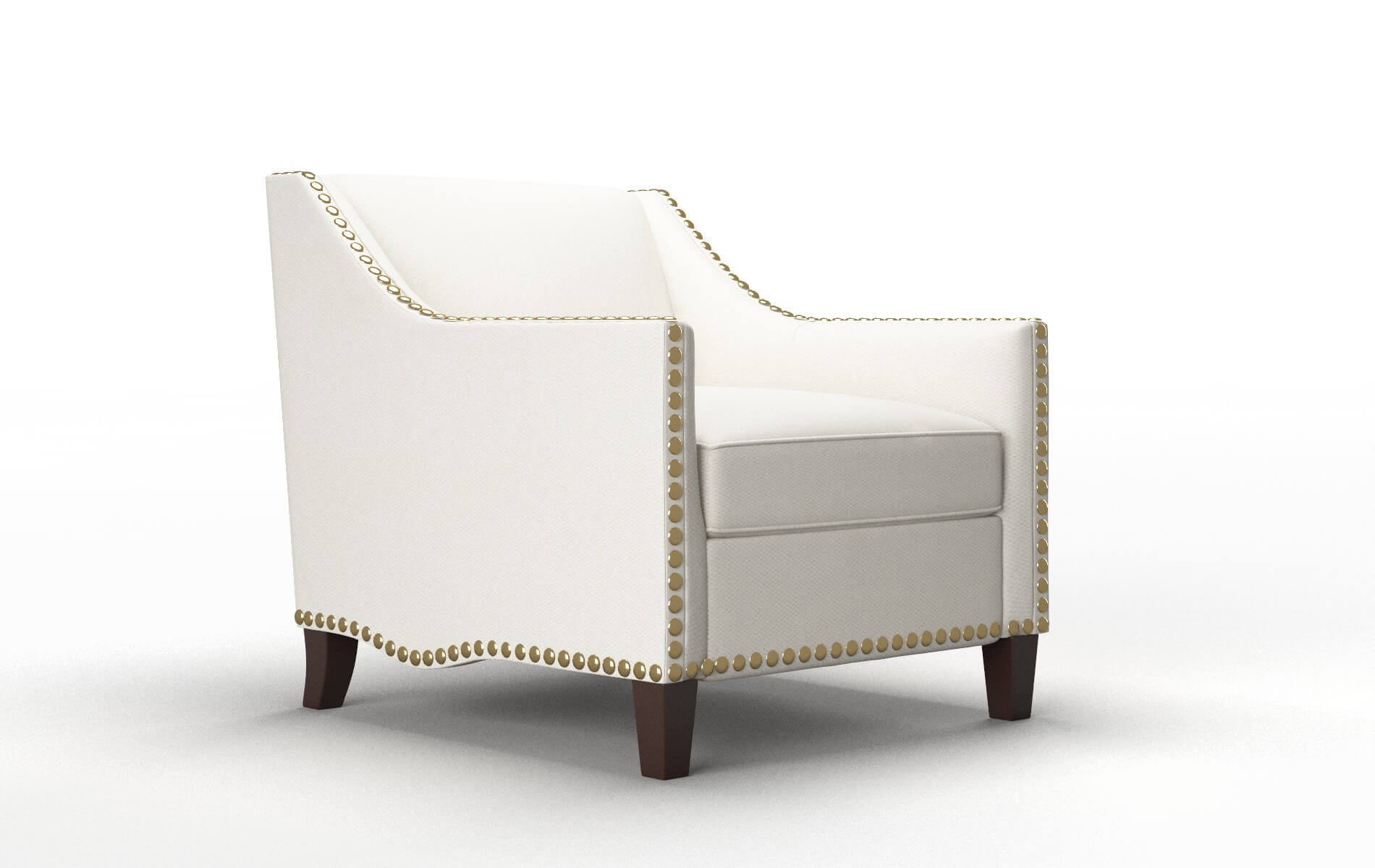 Amsterdam Cosmo Ivory Chair espresso legs 2