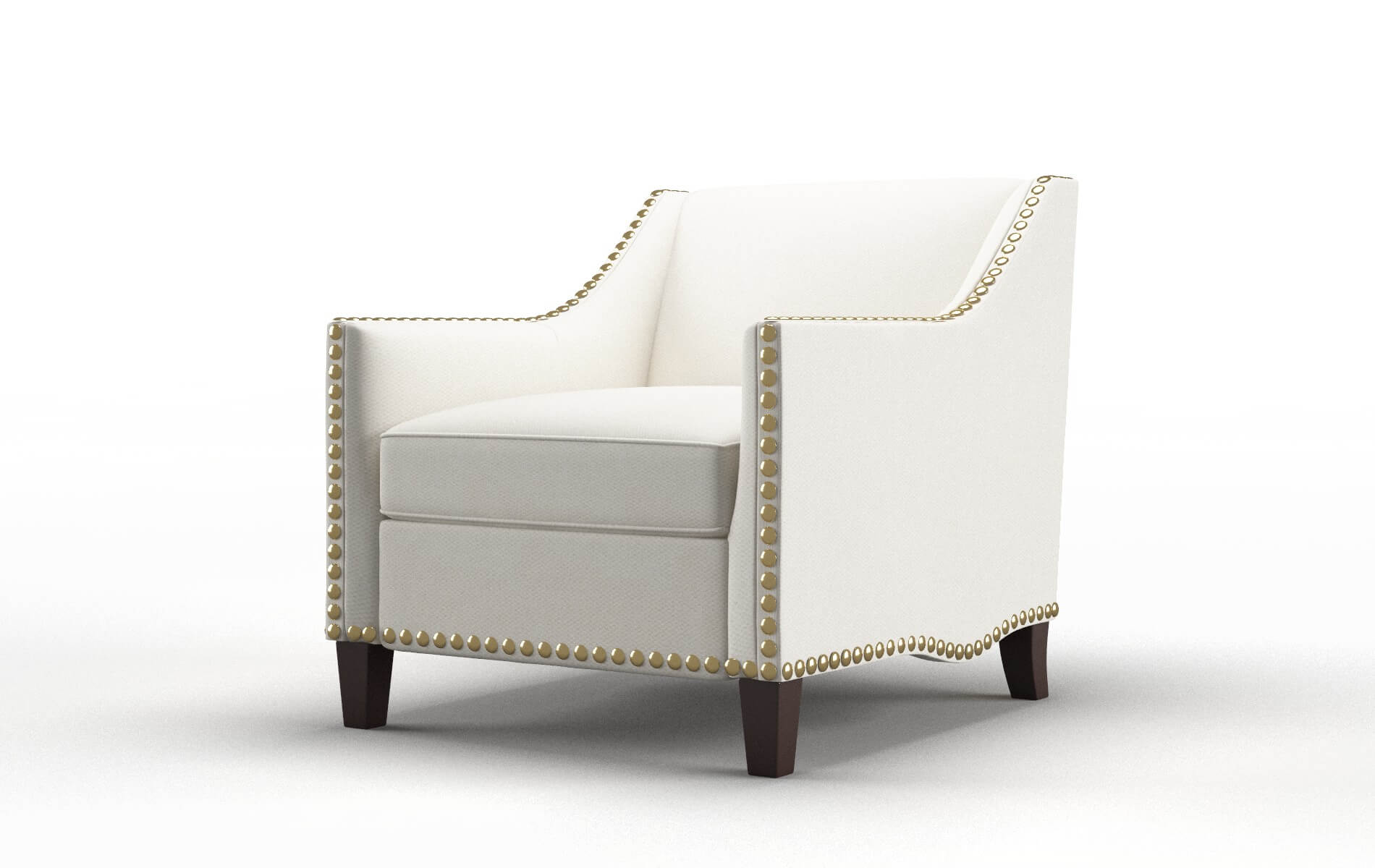 Amsterdam Cosmo Ivory Chair espresso legs 4