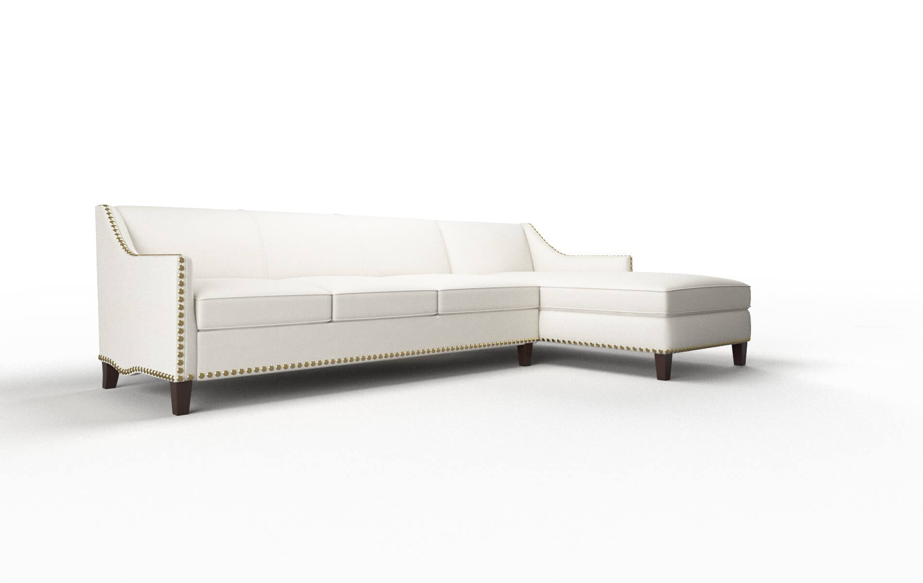 Amsterdam Cosmo Ivory Panel espresso legs 2