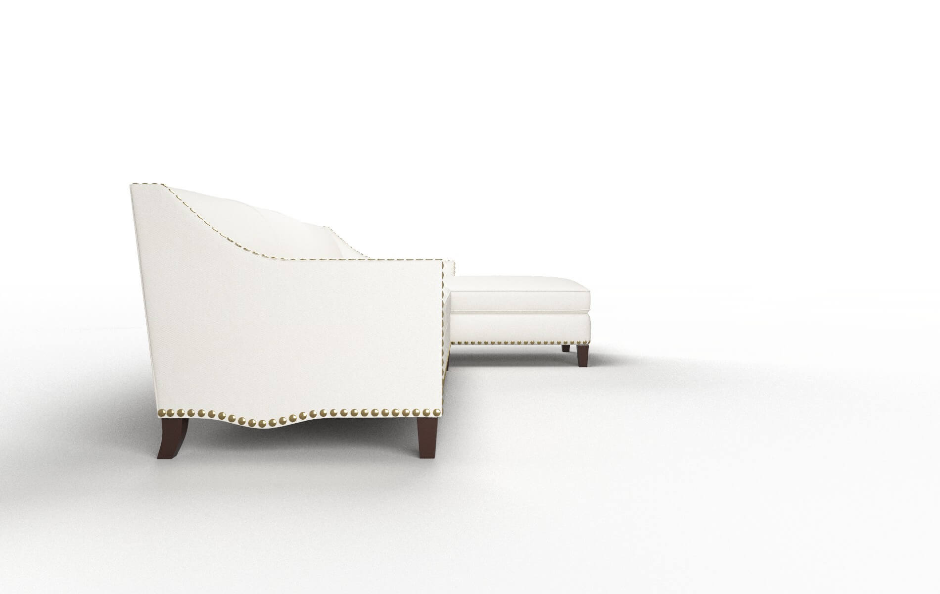 Amsterdam Cosmo Ivory Panel espresso legs 3