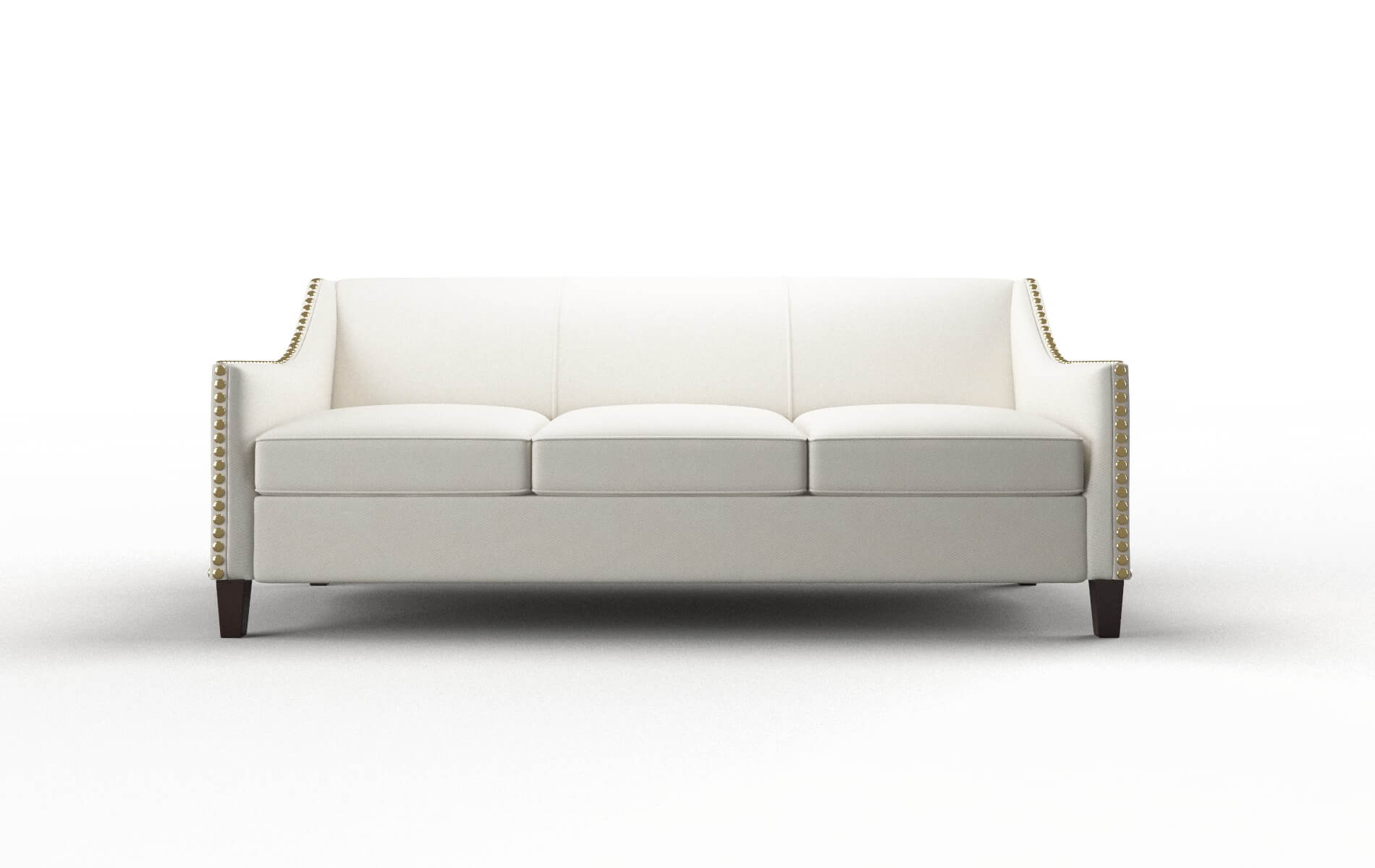 Amsterdam Cosmo Ivory Sofa espresso legs 1