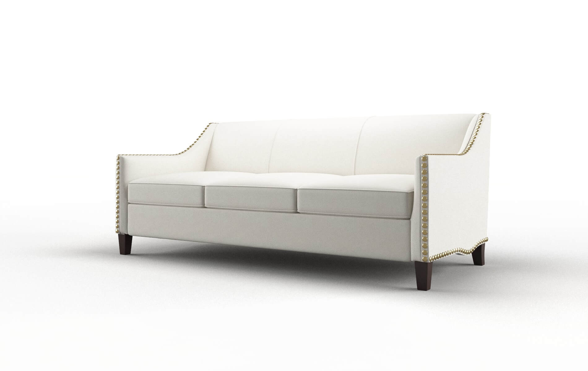 Amsterdam Cosmo Ivory Sofa espresso legs 4