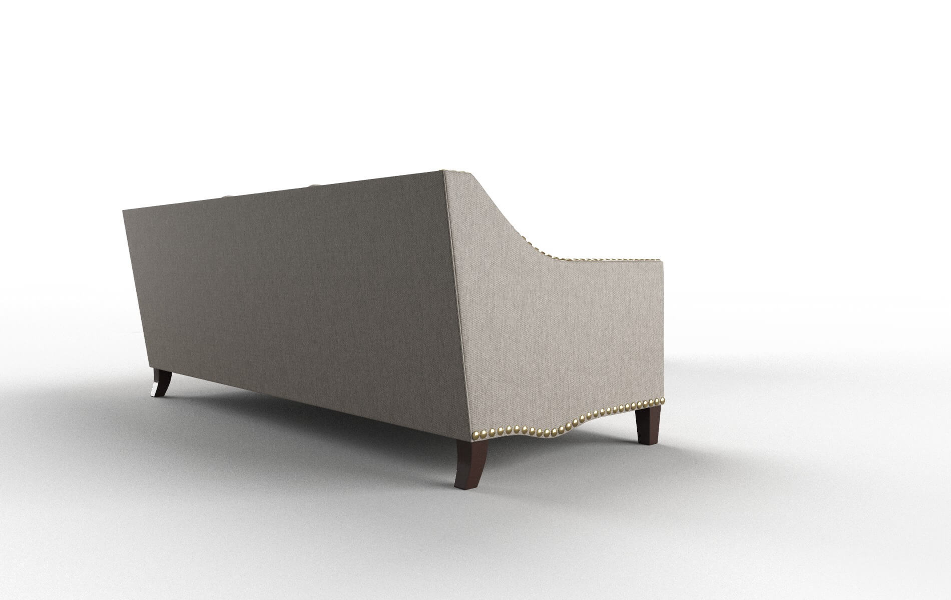 Amsterdam Cosmo Taupe Sectional espresso legs 3