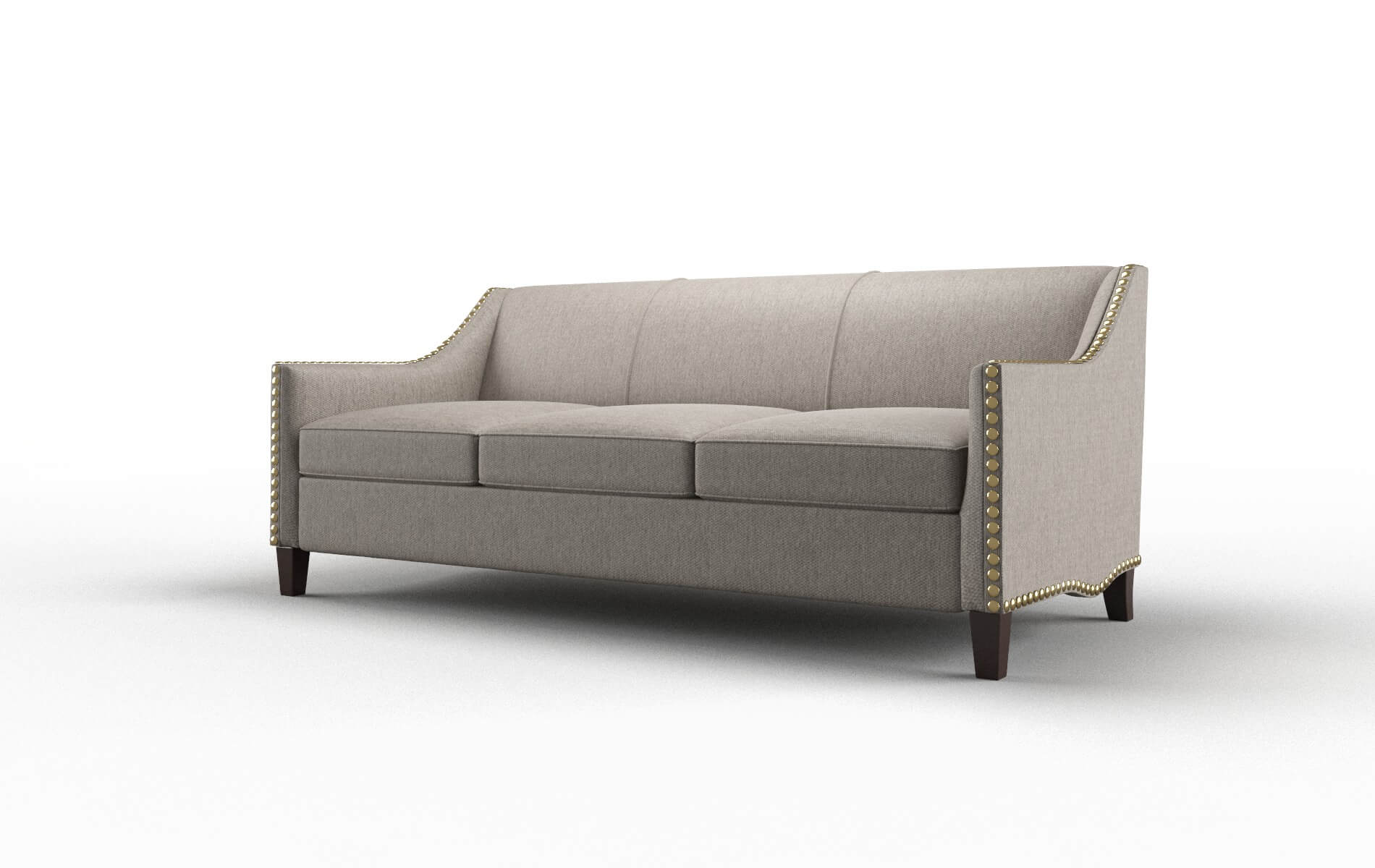 Amsterdam Cosmo Taupe Sofa espresso legs 4