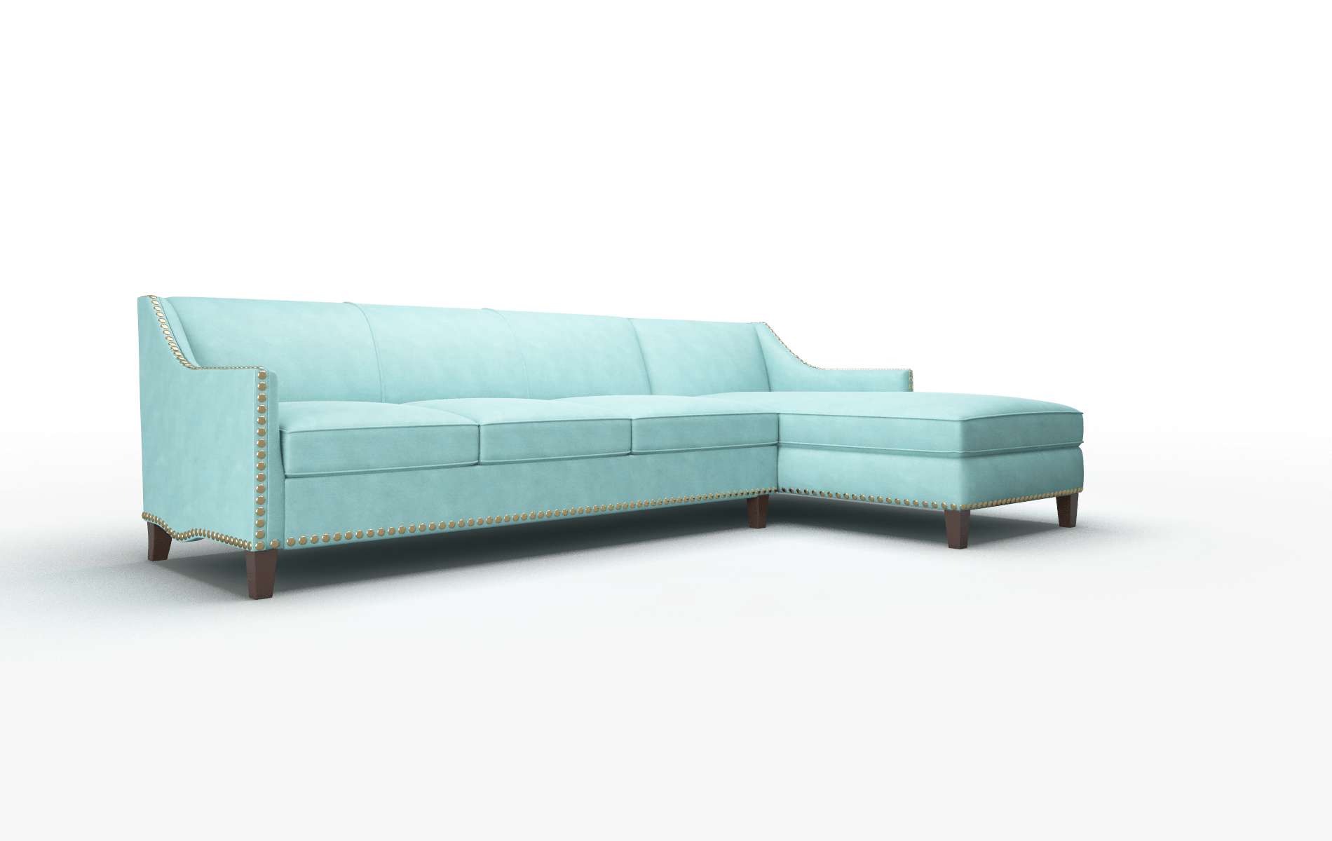 Amsterdam Curious Turquoise Panel espresso legs 2