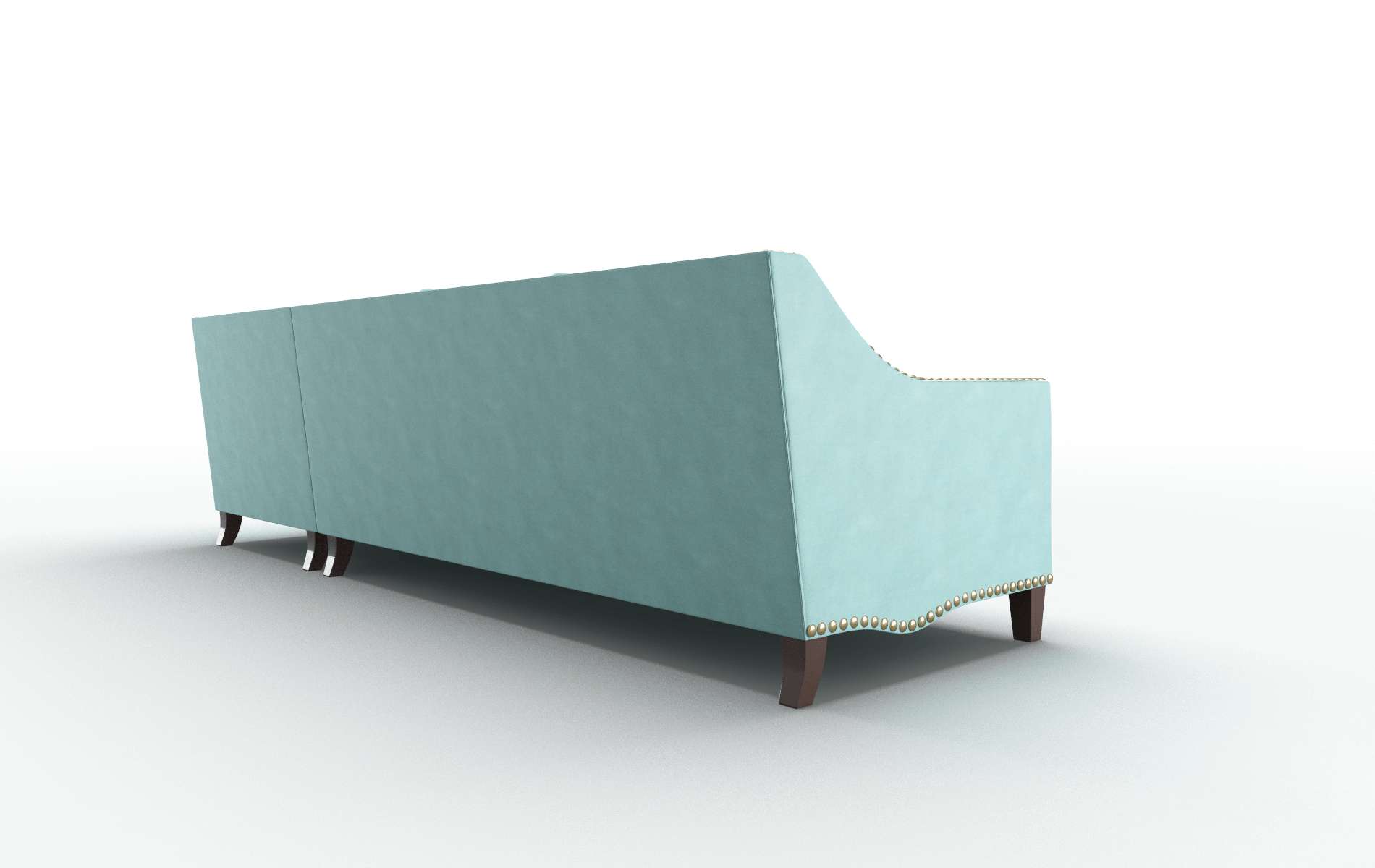 Amsterdam Curious Turquoise Panel espresso legs 5