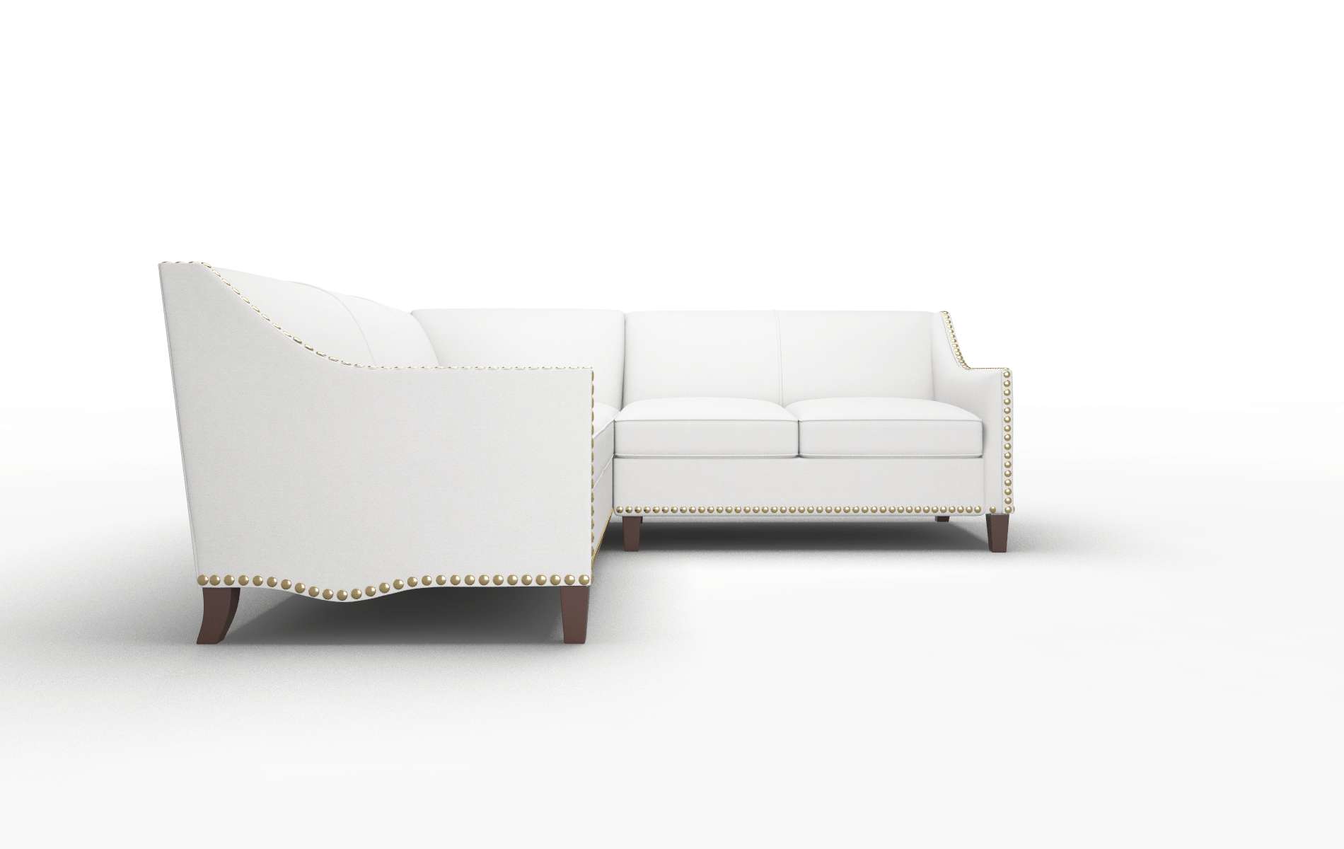 Amsterdam Dawson Platinum Sectional espresso legs 2