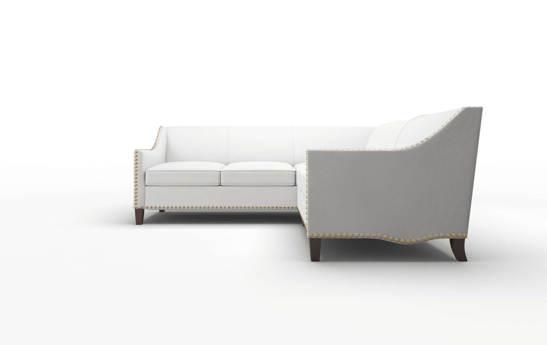 Amsterdam Dawson Platinum Sectional espresso legs 5