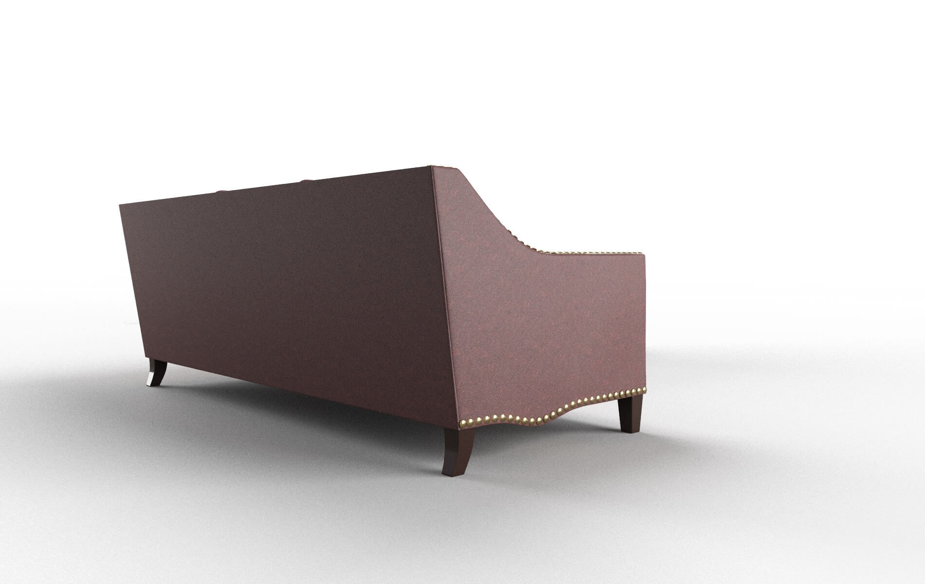 Amsterdam Derby Berry Sectional espresso legs 3