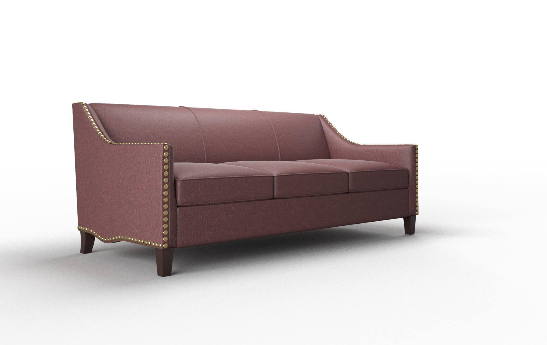 Amsterdam Derby Berry Sofa espresso legs 2