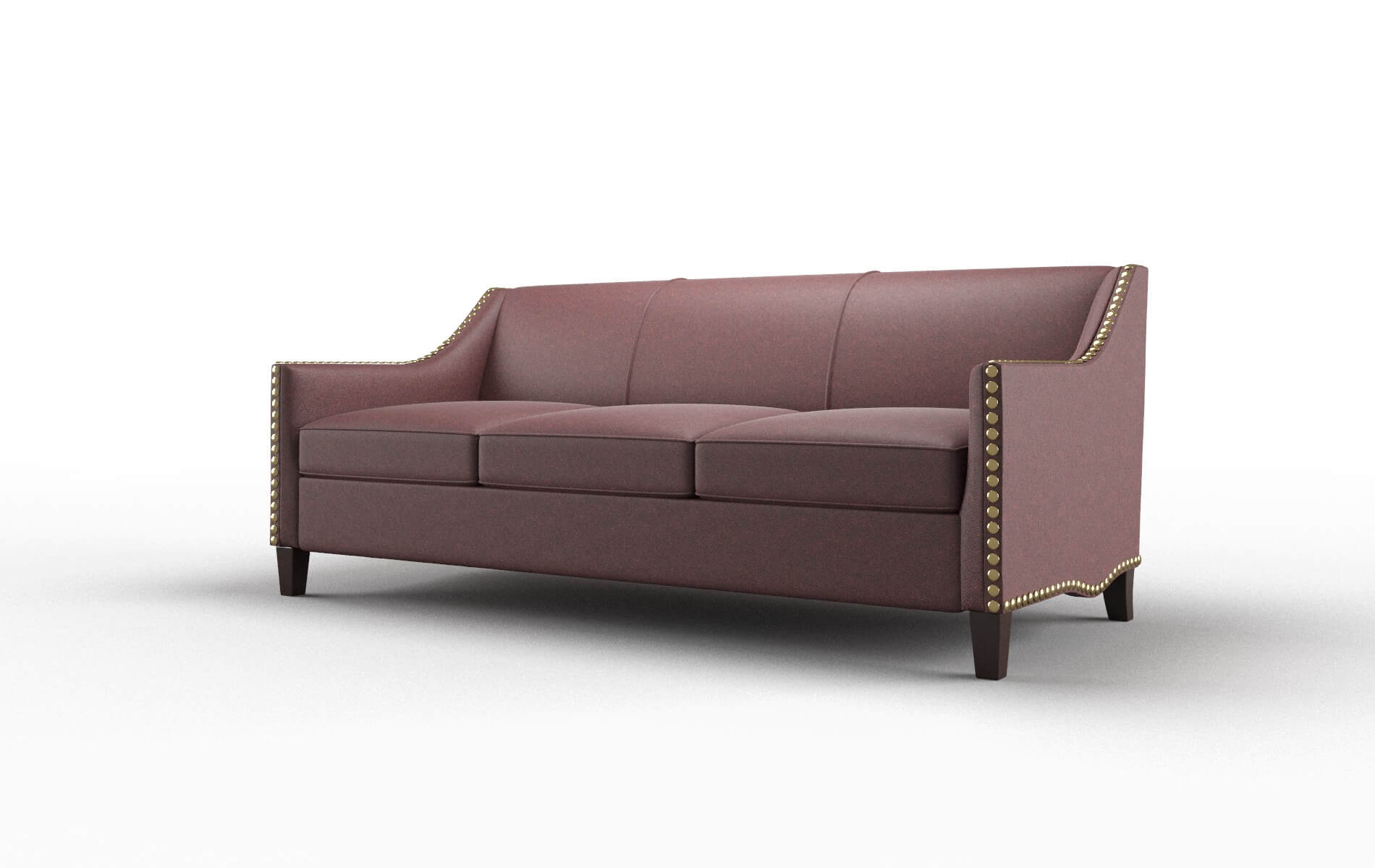Amsterdam Derby Berry Sofa espresso legs 4