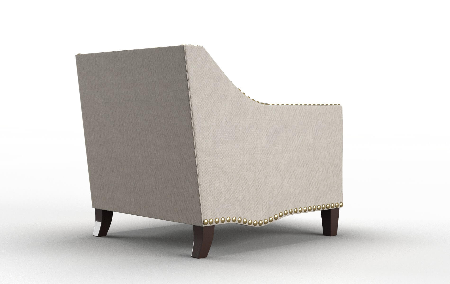 Amsterdam Derby Linen Chair espresso legs 5