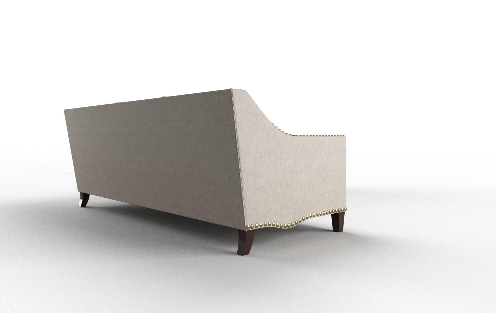 Amsterdam Derby Linen Sectional espresso legs 3