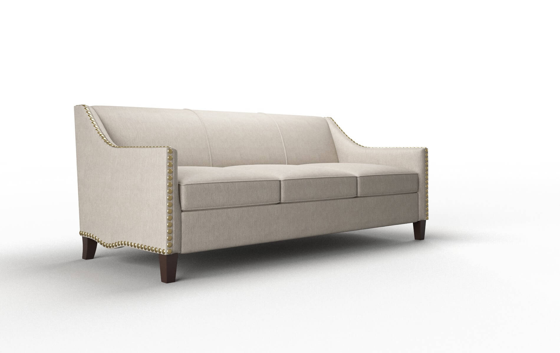 Amsterdam Derby Linen Sofa espresso legs 2