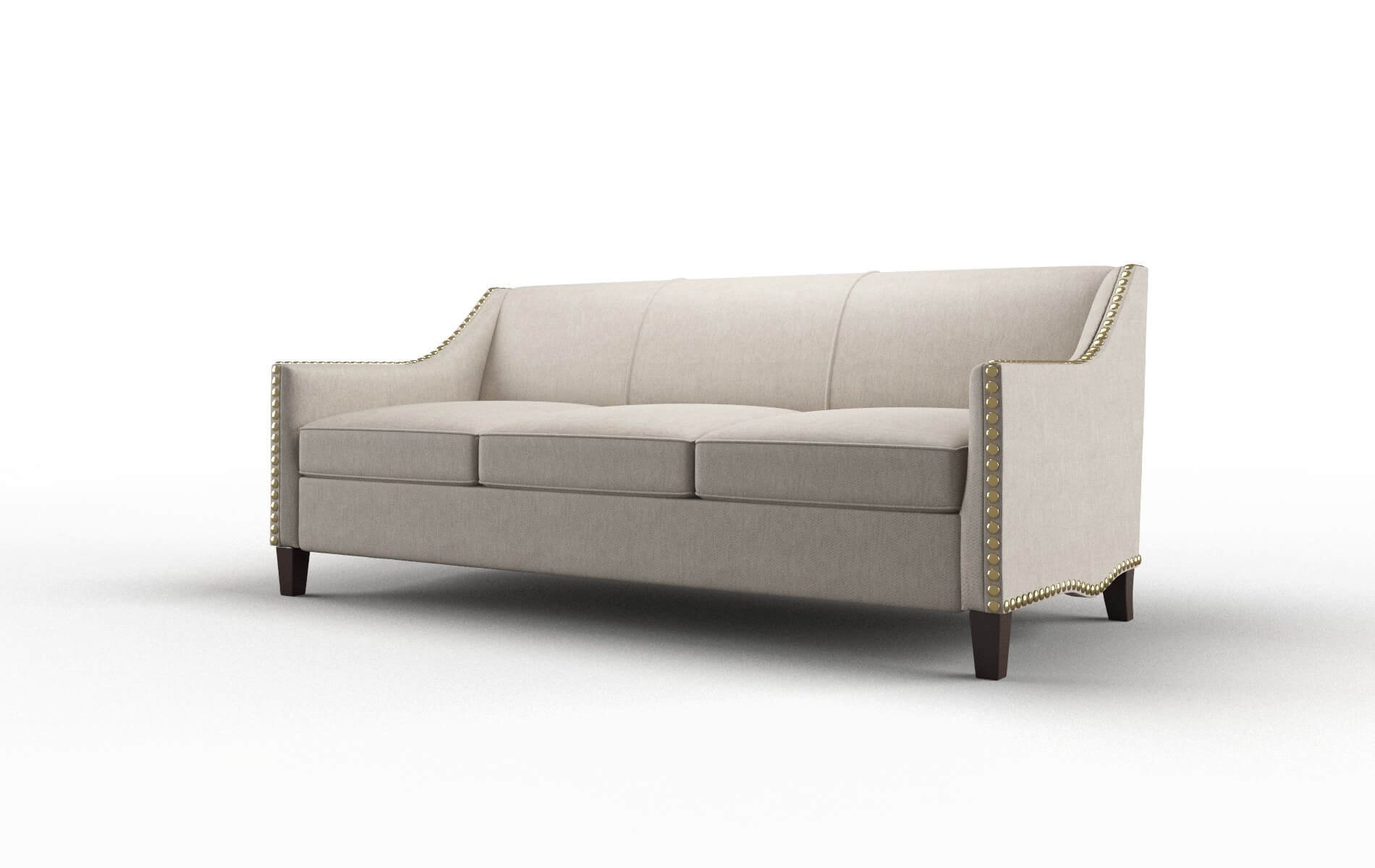 Amsterdam Derby Linen Sofa espresso legs 4