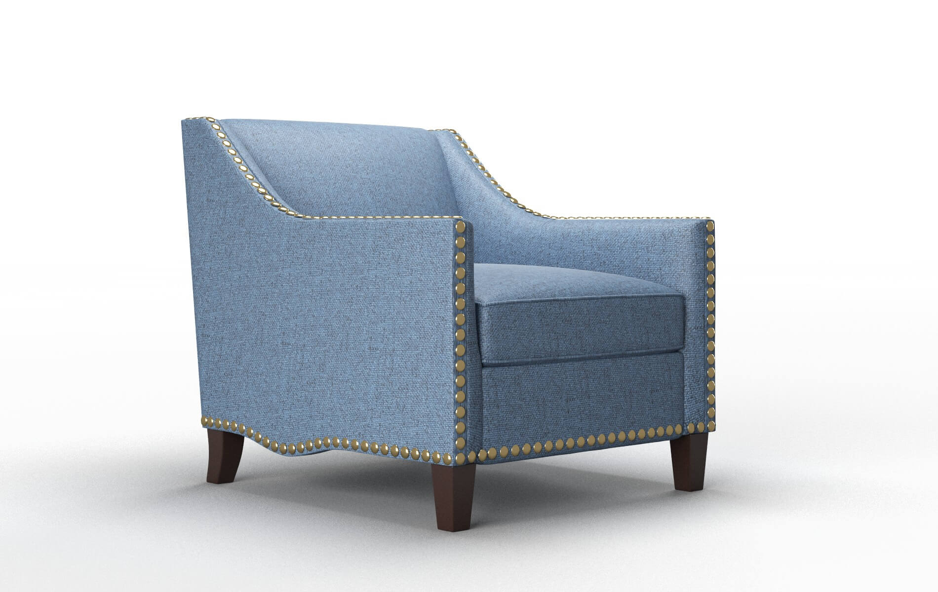 Amsterdam Derby Navy Chair espresso legs 2
