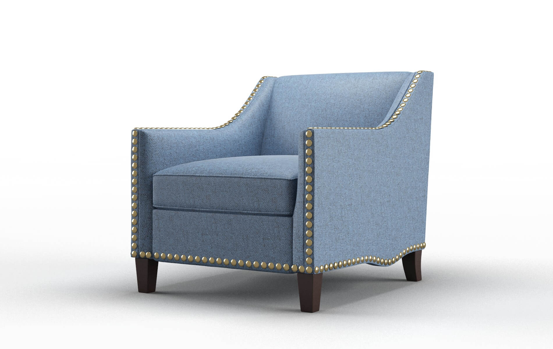 Amsterdam Derby Navy Chair espresso legs 4