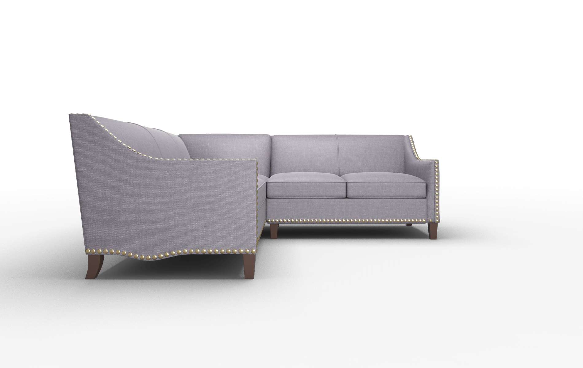 Amsterdam Durham Ink Sectional espresso legs 2