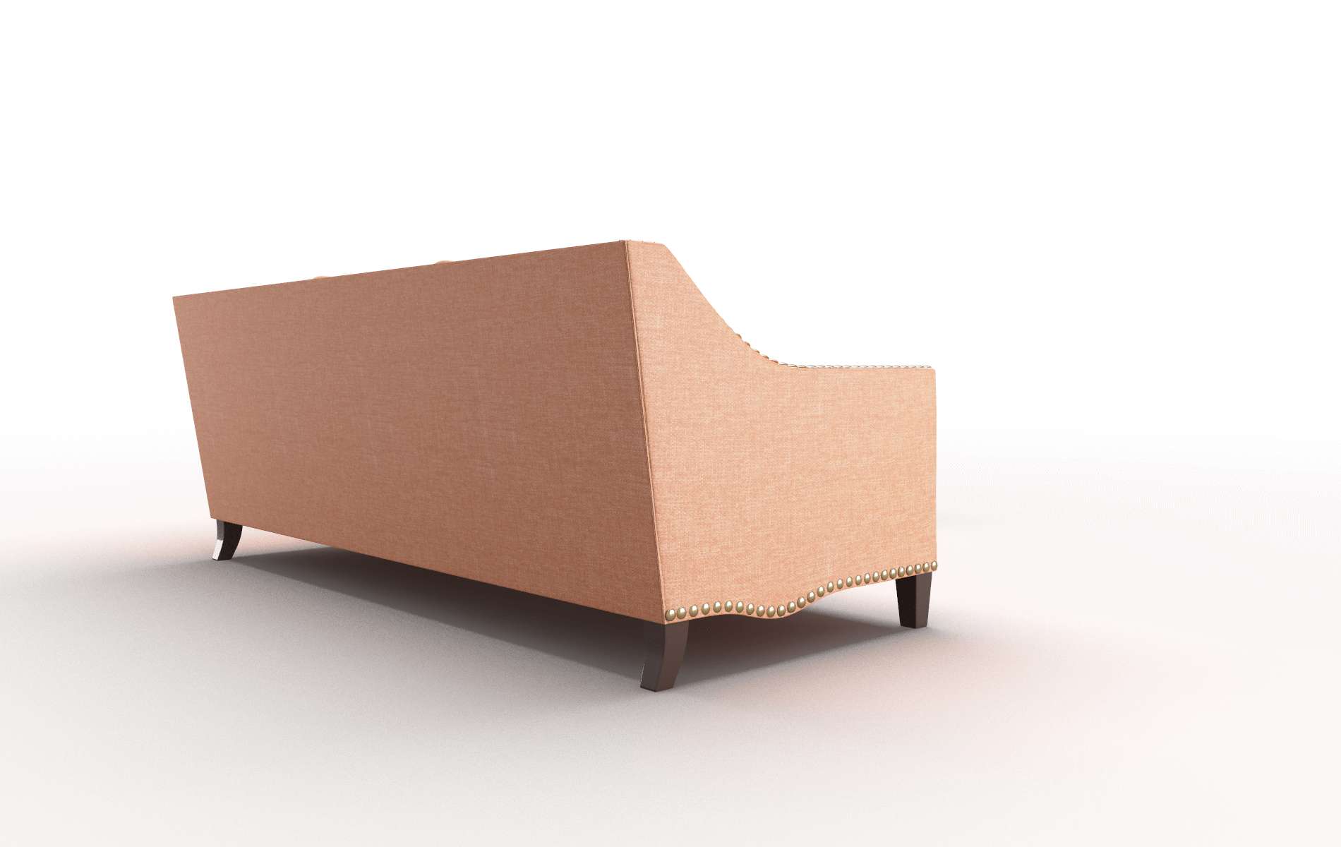 Amsterdam Durham Tangerine Sectional espresso legs 3