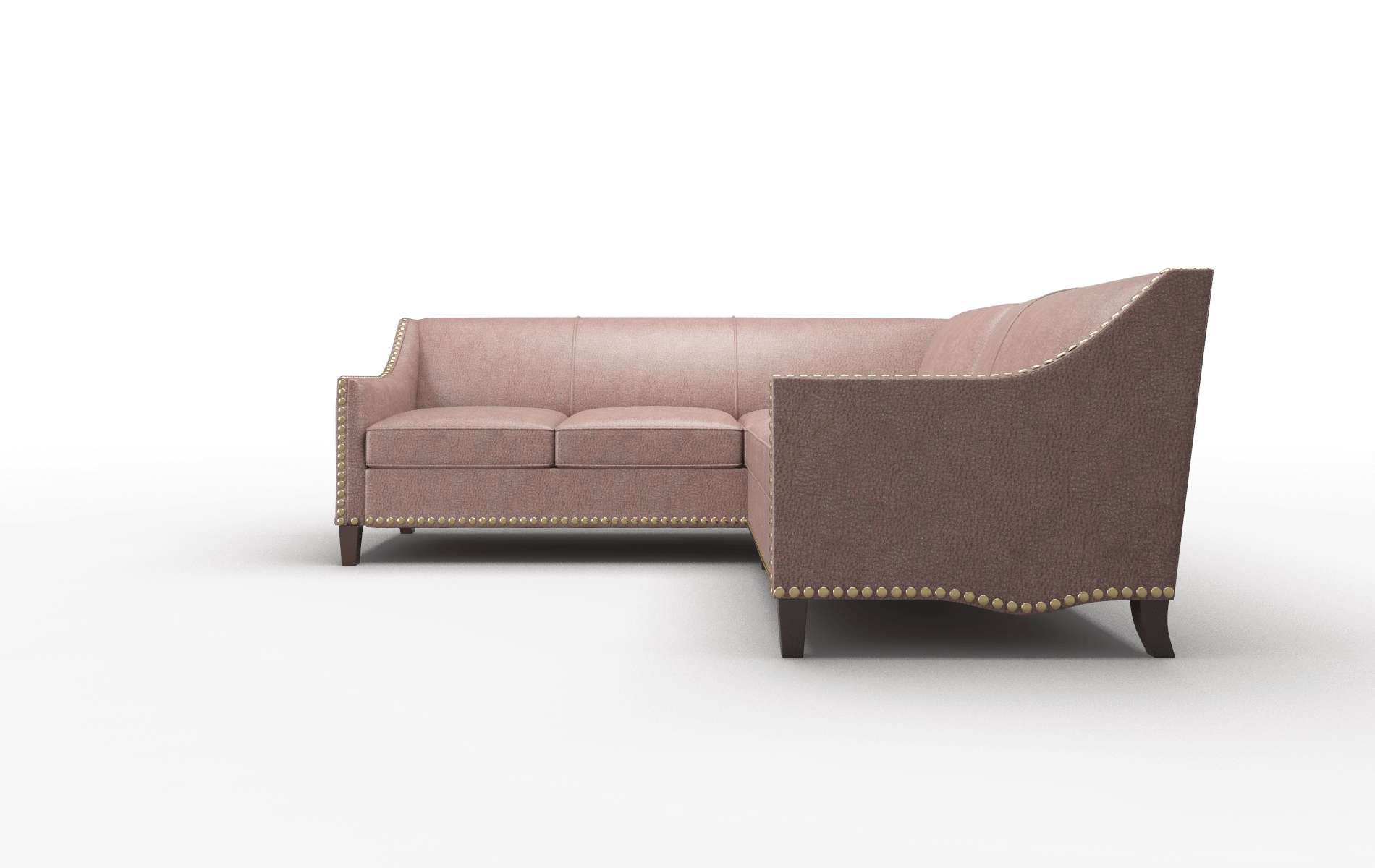 Amsterdam Ford Brown Sectional espresso legs 5