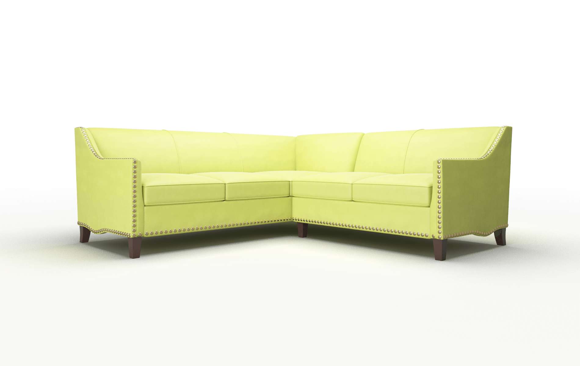 Amsterdam Hathaway apple Sectional Espresso Legs  1