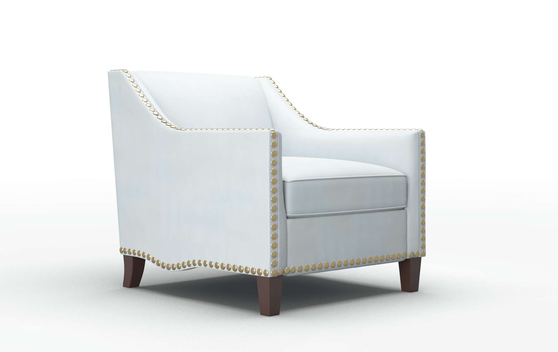 Amsterdam Hathaway Aqua Chair espresso legs 2