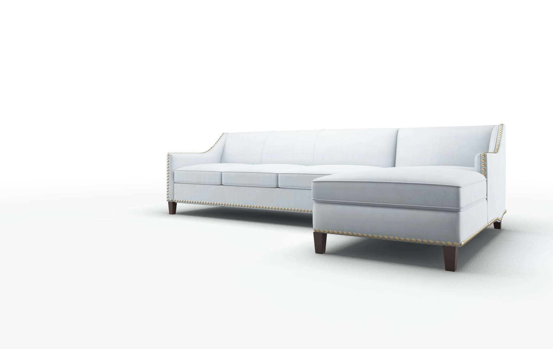 Amsterdam Hathaway Aqua Panel espresso legs 4