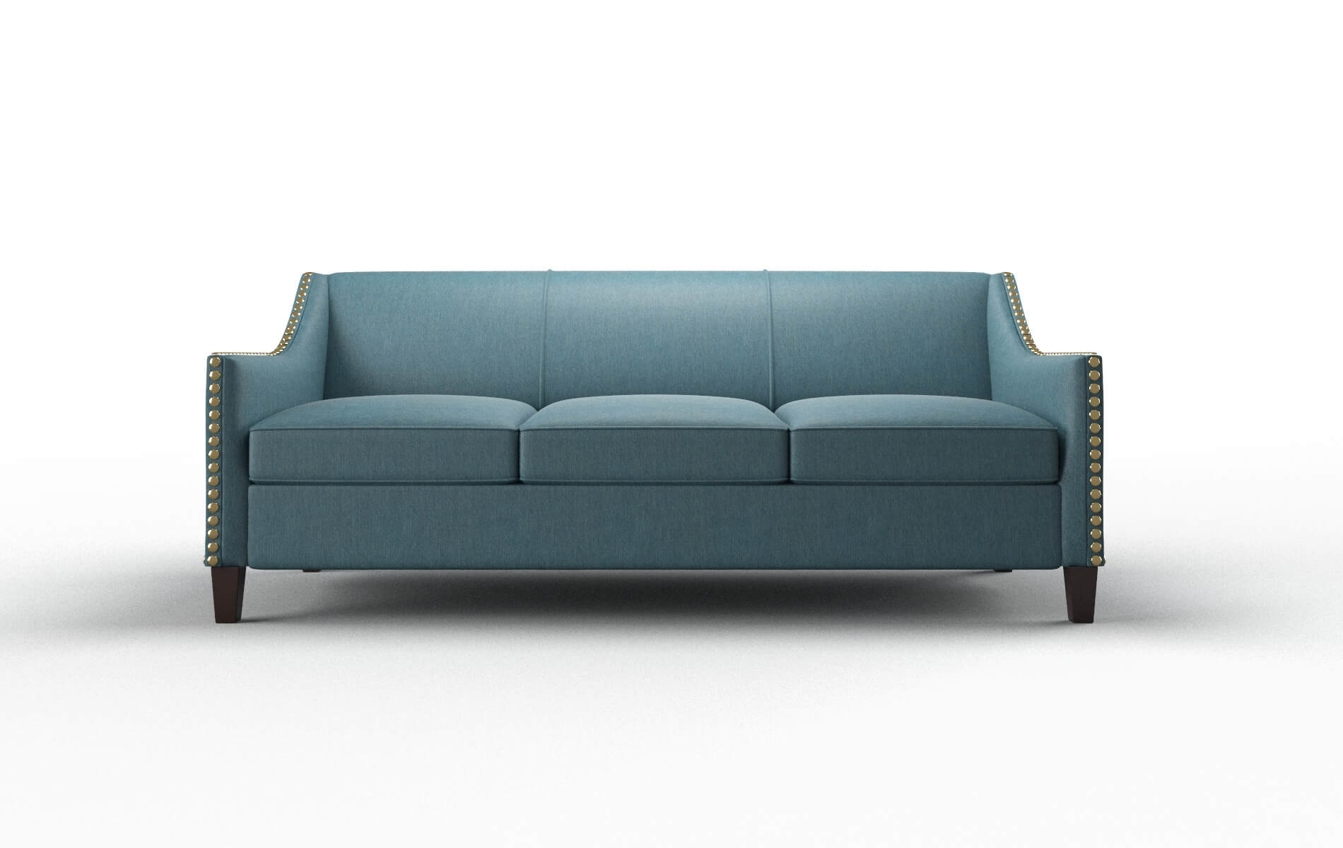 Amsterdam Hepburn Teal Sofa espresso legs