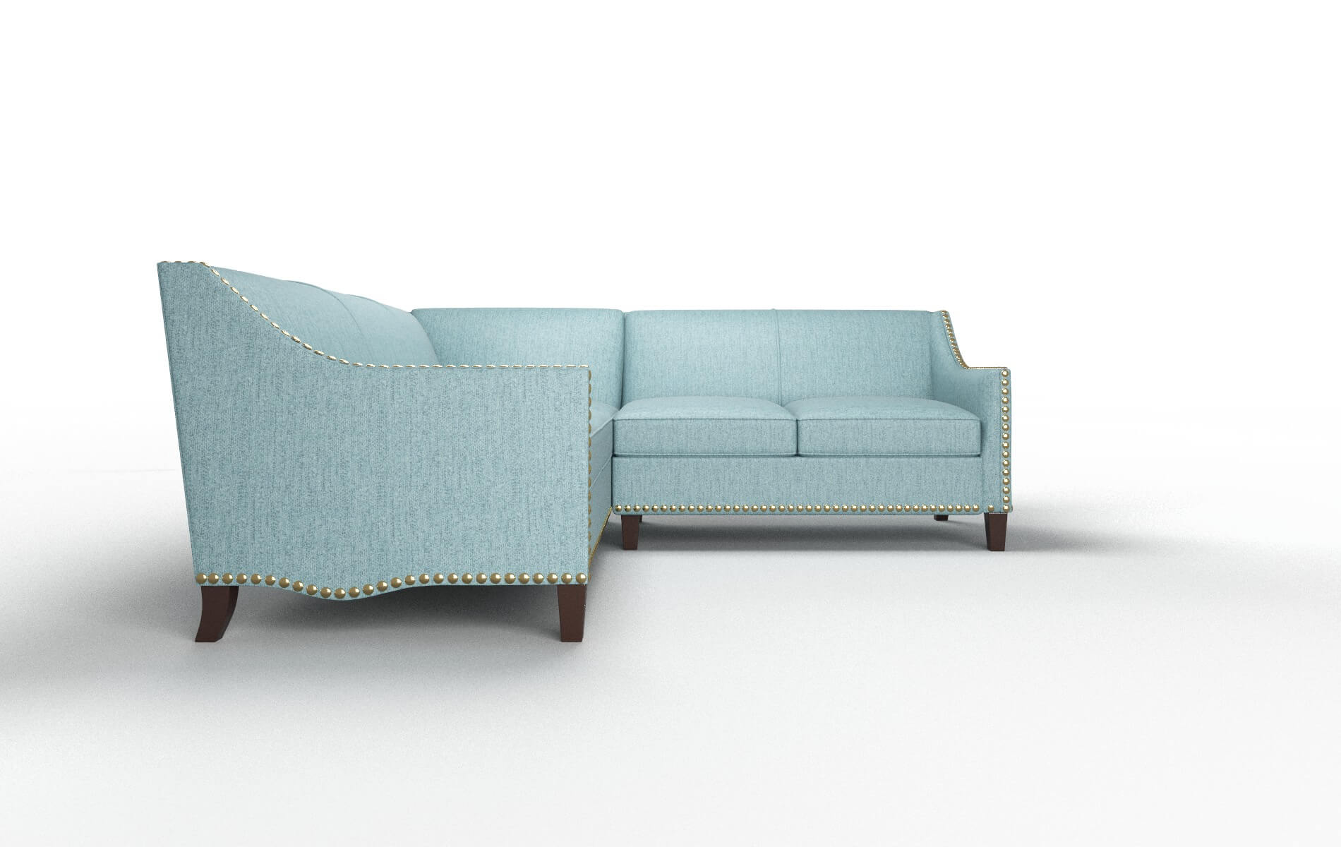 Amsterdam Insight Peacock Sectional espresso legs 2