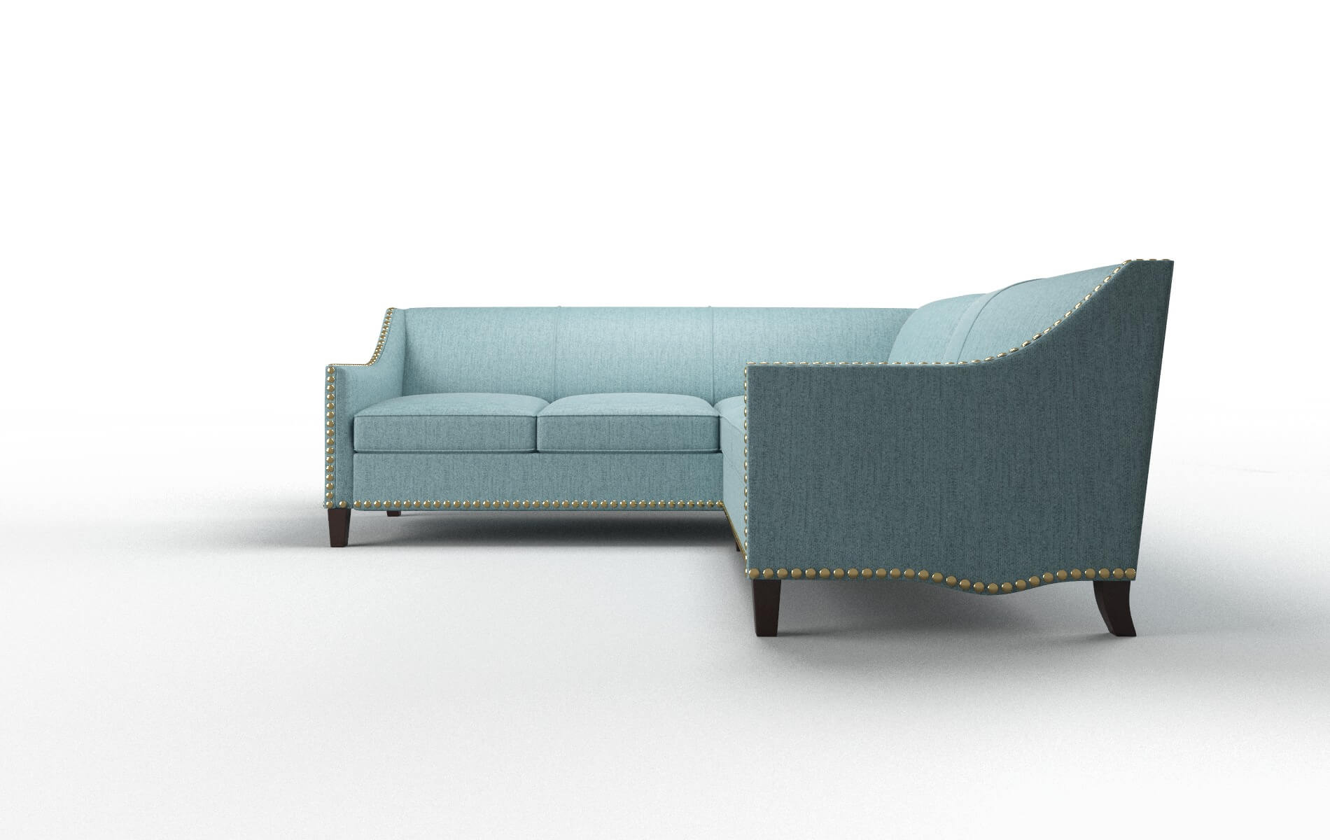 Amsterdam Insight Peacock Sectional espresso legs 5