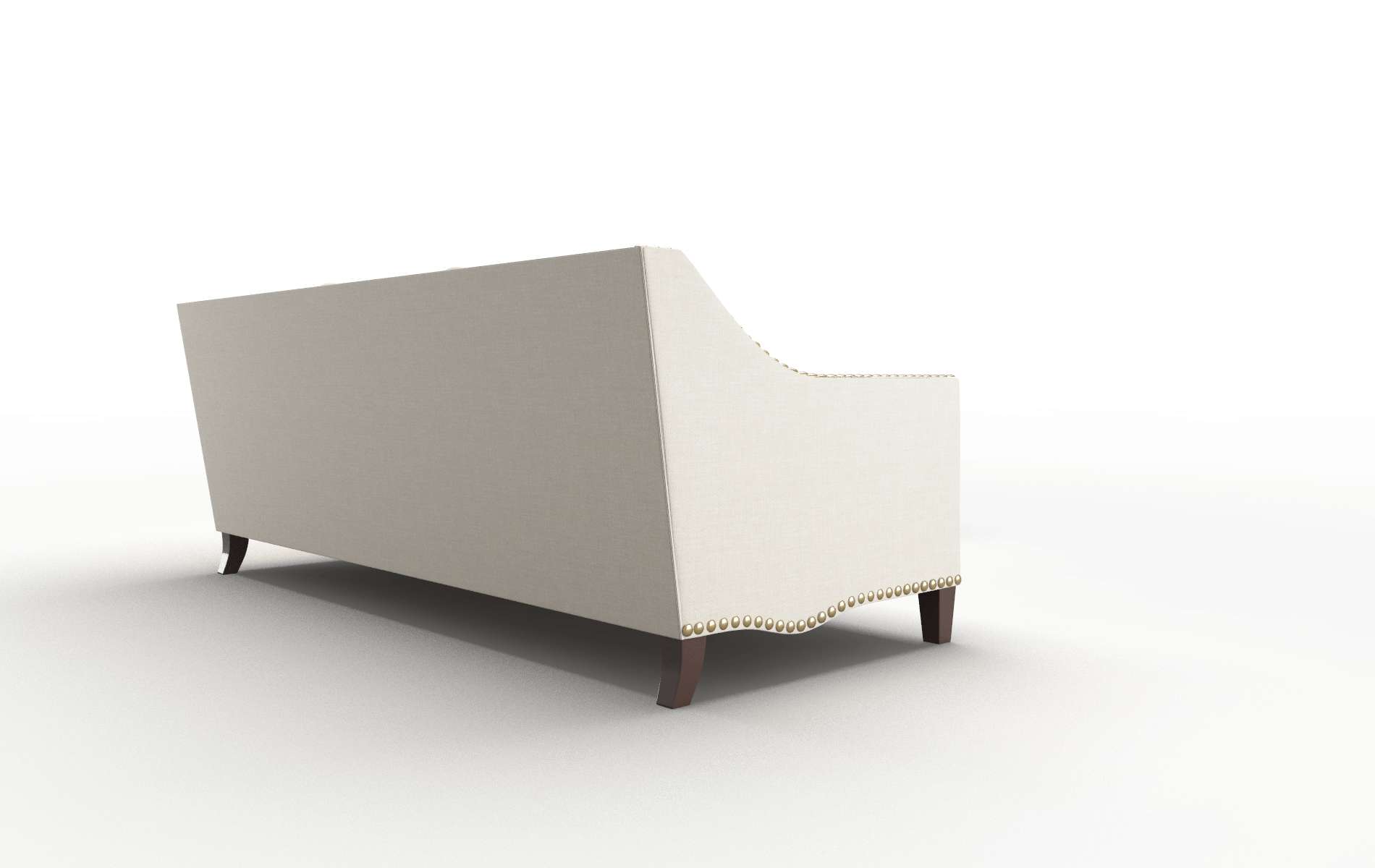 Amsterdam Keylargo Almond Sectional espresso legs 3