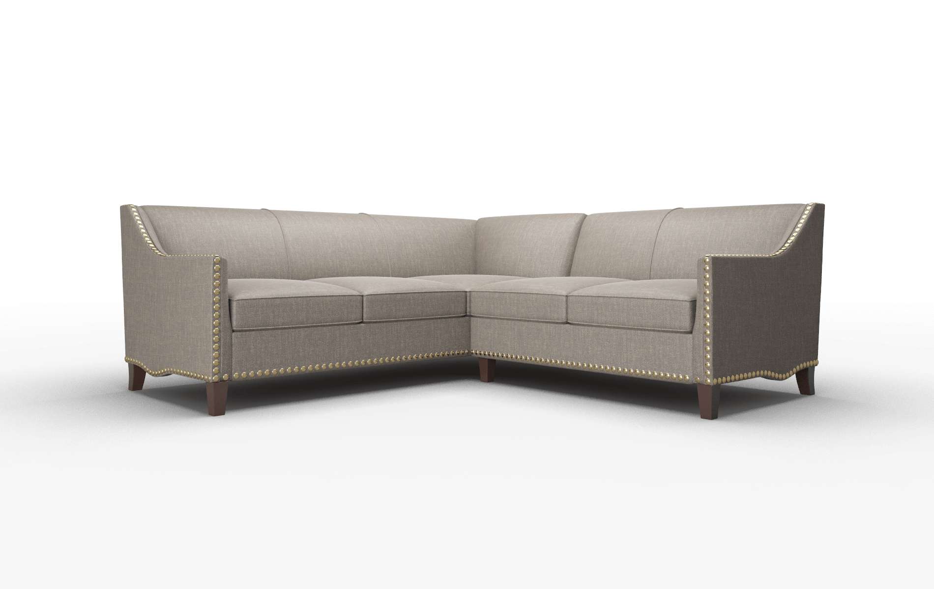 Amsterdam Keylargo bark Sectional Espresso Legs  1