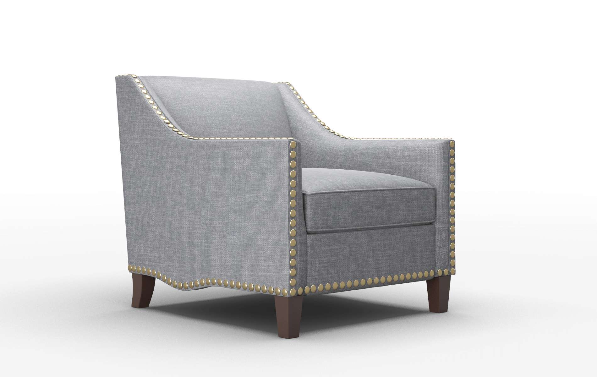 Amsterdam Keylargo Graphite Chair espresso legs 2