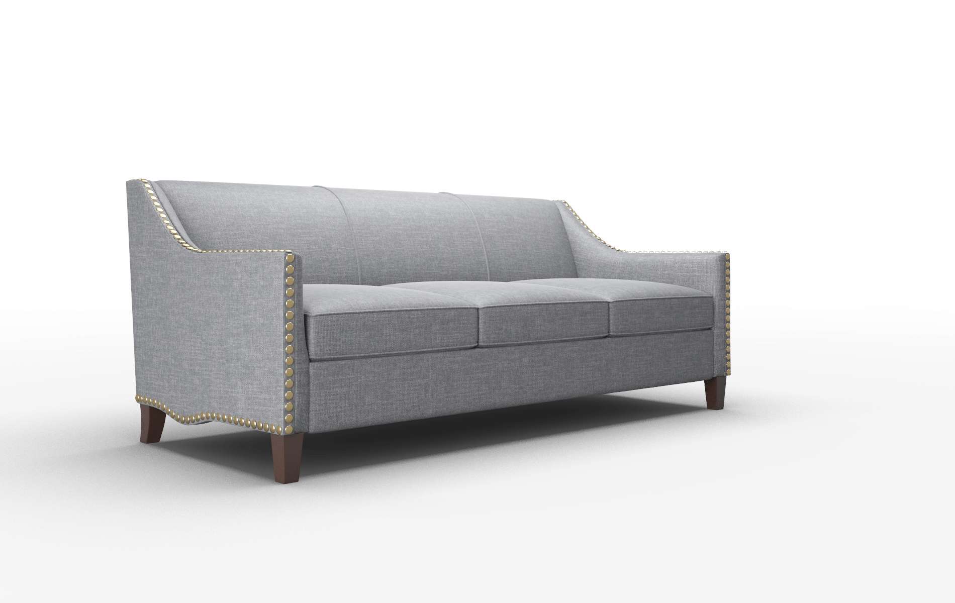 Amsterdam Keylargo Graphite Sofa espresso legs 2