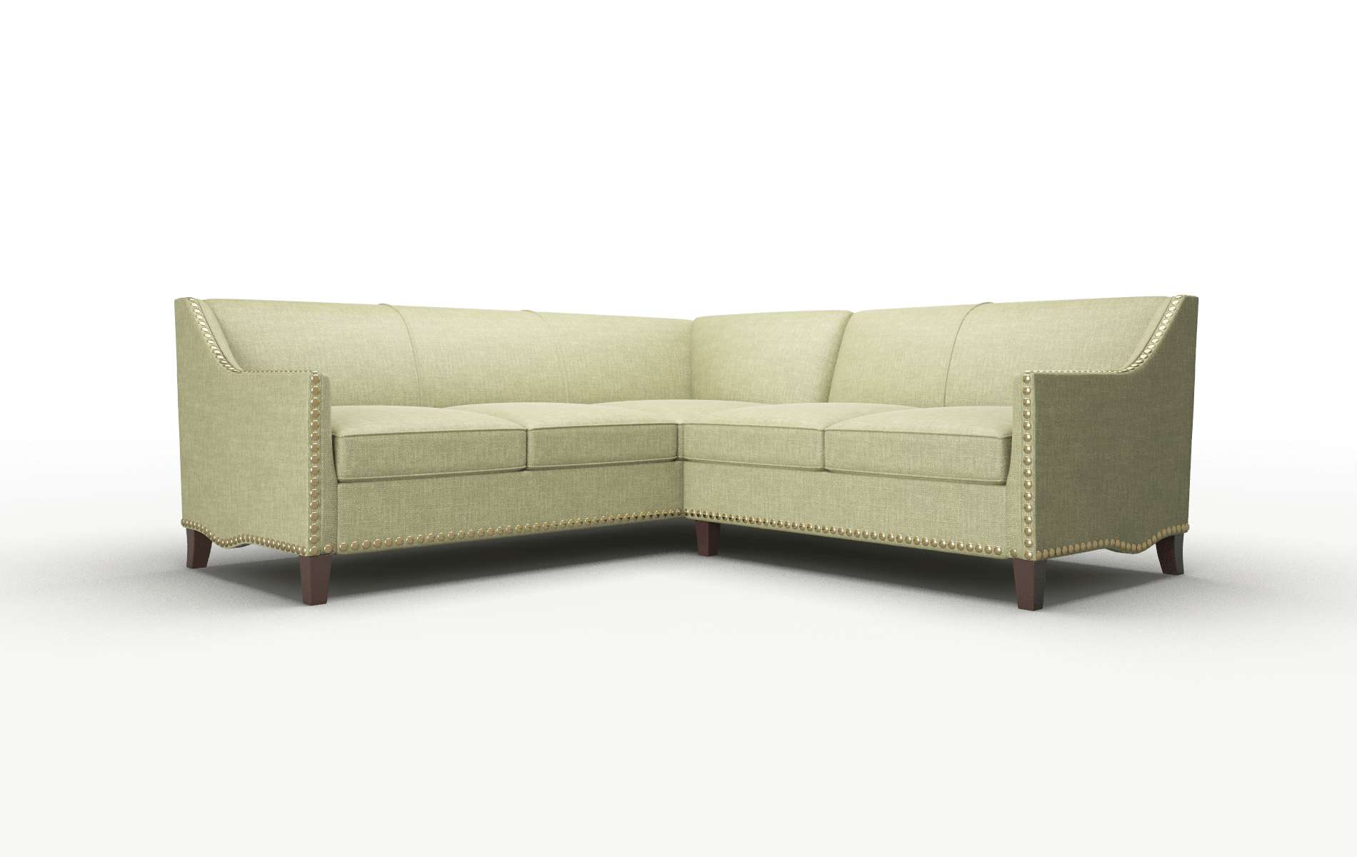 Amsterdam Keylargo grass Sectional Espresso Legs  1