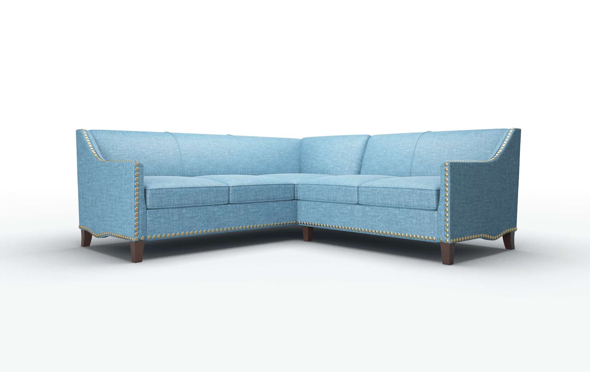 Amsterdam Keylargo ocean Sectional Espresso Legs  1