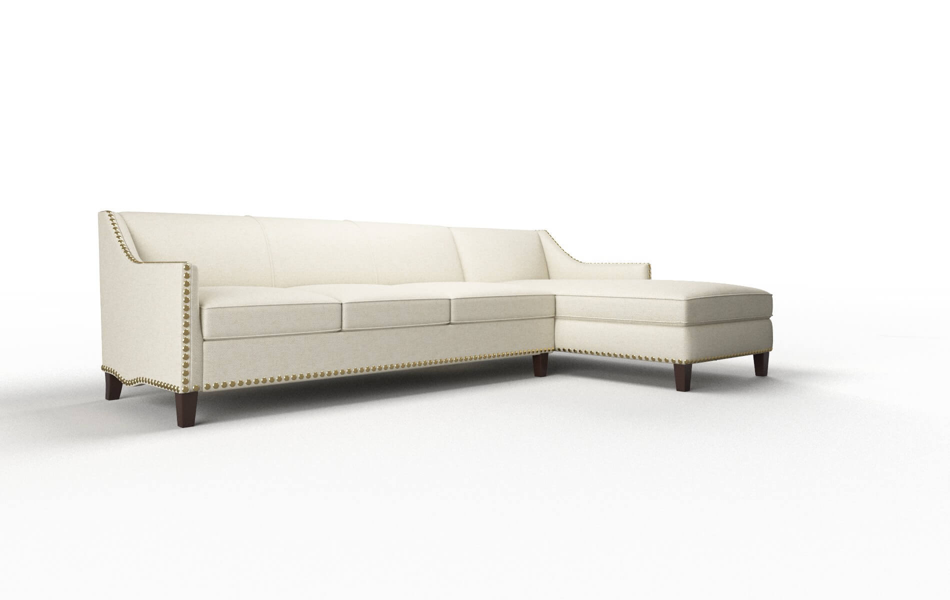 Amsterdam Lana Sand Panel espresso legs 2