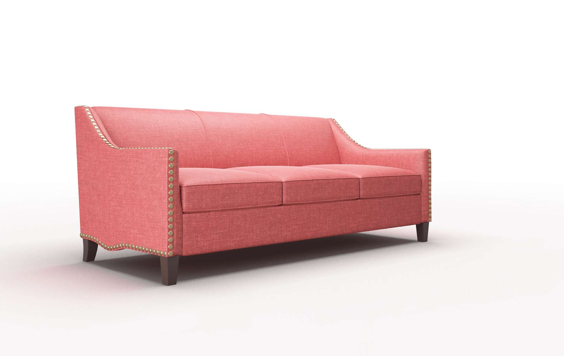 Amsterdam Leslie Poppy Sofa espresso legs 2