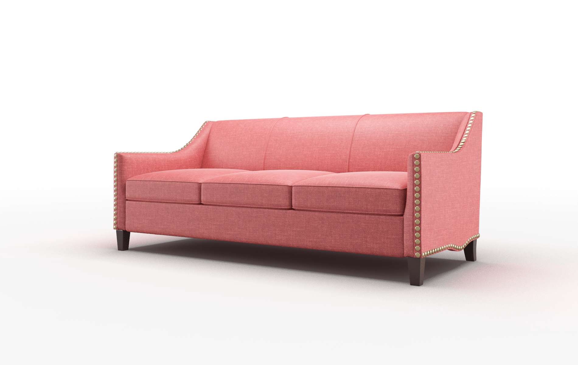 Amsterdam Leslie Poppy Sofa espresso legs 4
